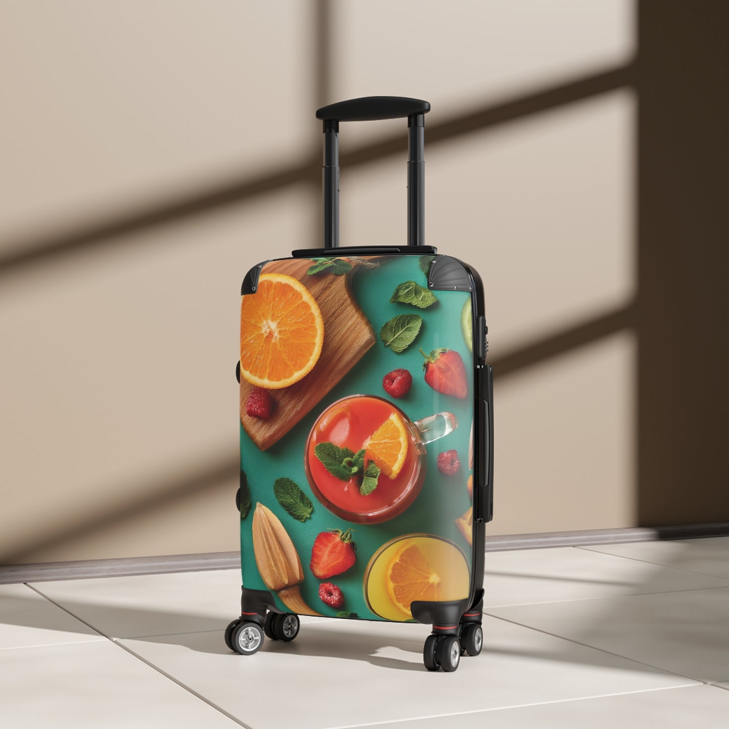 Nature Summer Fruit Drinks Carry-On Suitcase - Stylish Luggage for Travelers