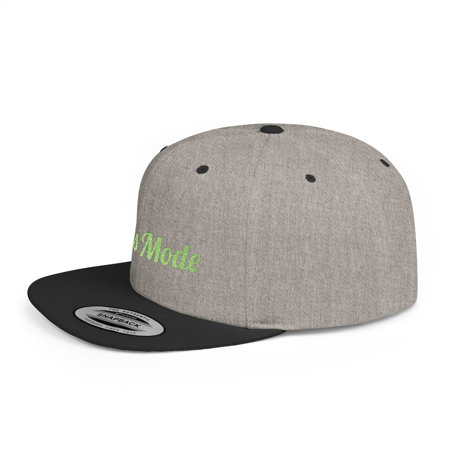 Text Boss Mode Flat Bill Snapback – Lightweight, Custom Fit, Premium Quality
