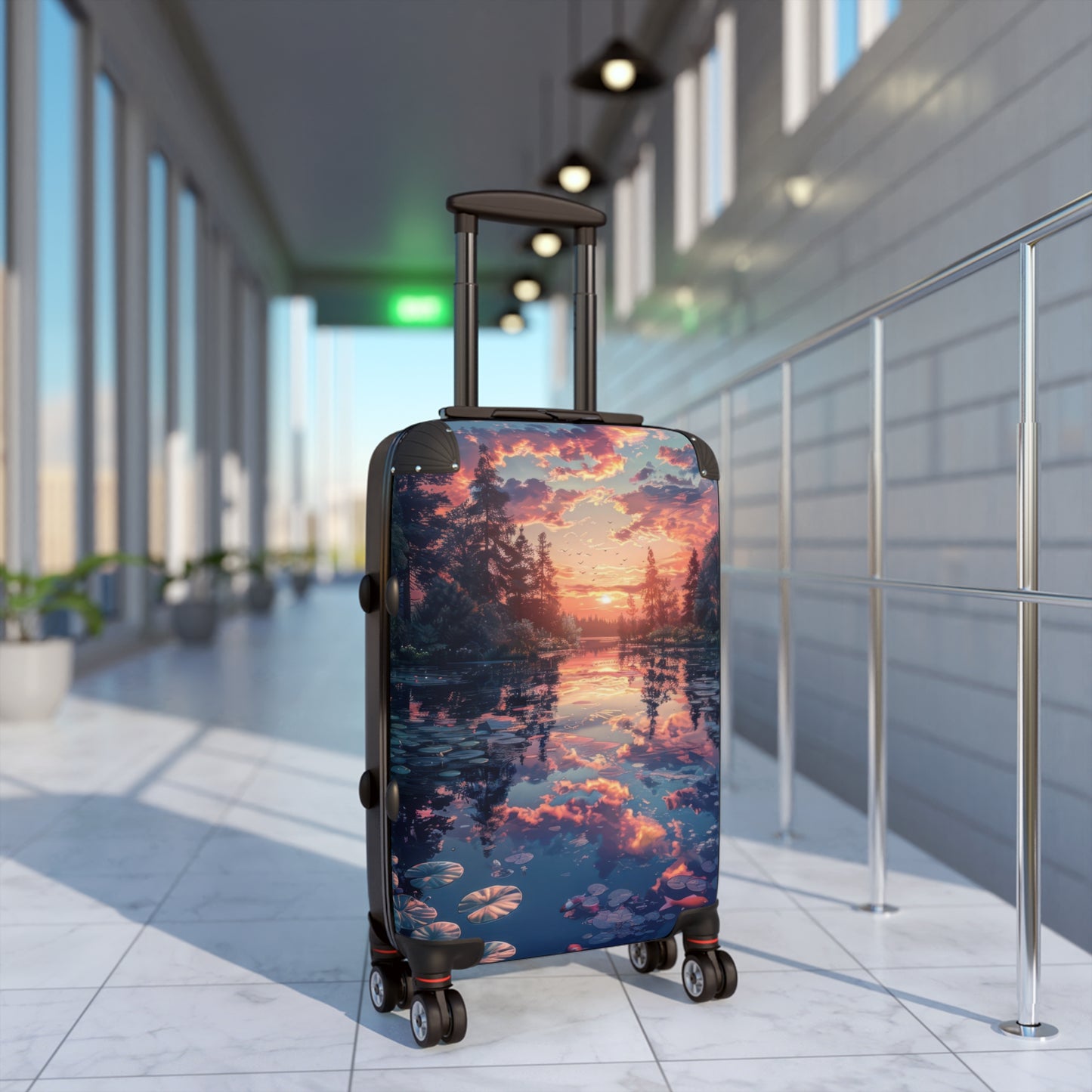 Nature Sunset Tranquil Art Carry-On Suitcase - Stylish Luggage for Travelers