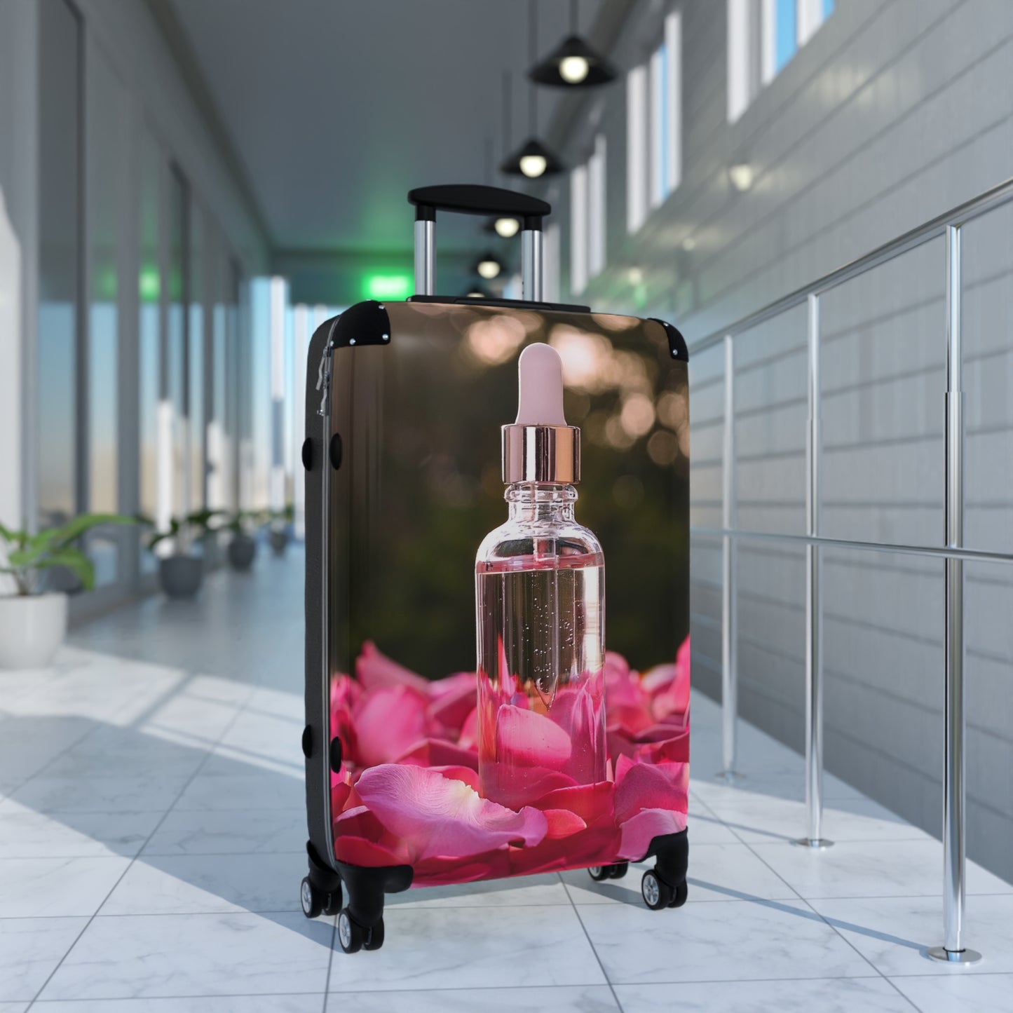 Nature Pink Rose Petals Art Carry-On Suitcase - Stylish Luggage for Travelers