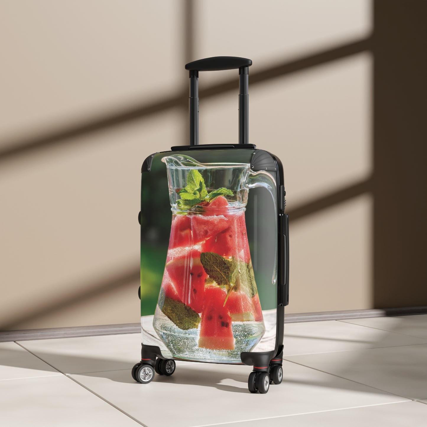 Nature Summer Watermelon Mint Carry-On Suitcase - Stylish Luggage for Travelers
