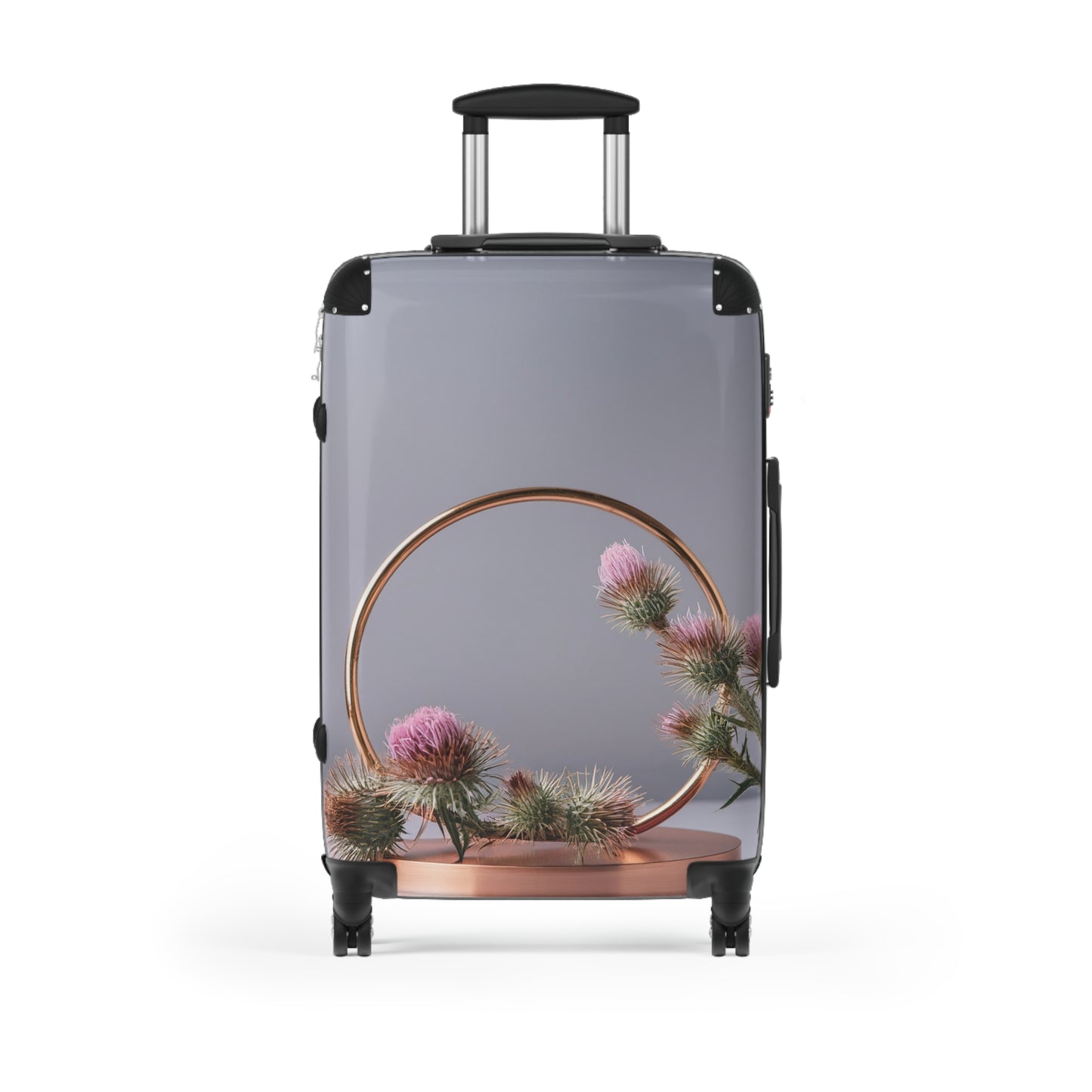Nature Flowers Floral Pink Cooper Carry-On Suitcase - Stylish Luggage for Travelers