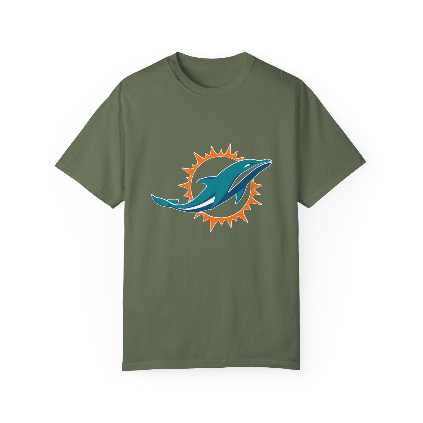 Miami Dolphins Football Merchandise Garment-Dyed T-Shirt – Premium Cotton Tee for Customization