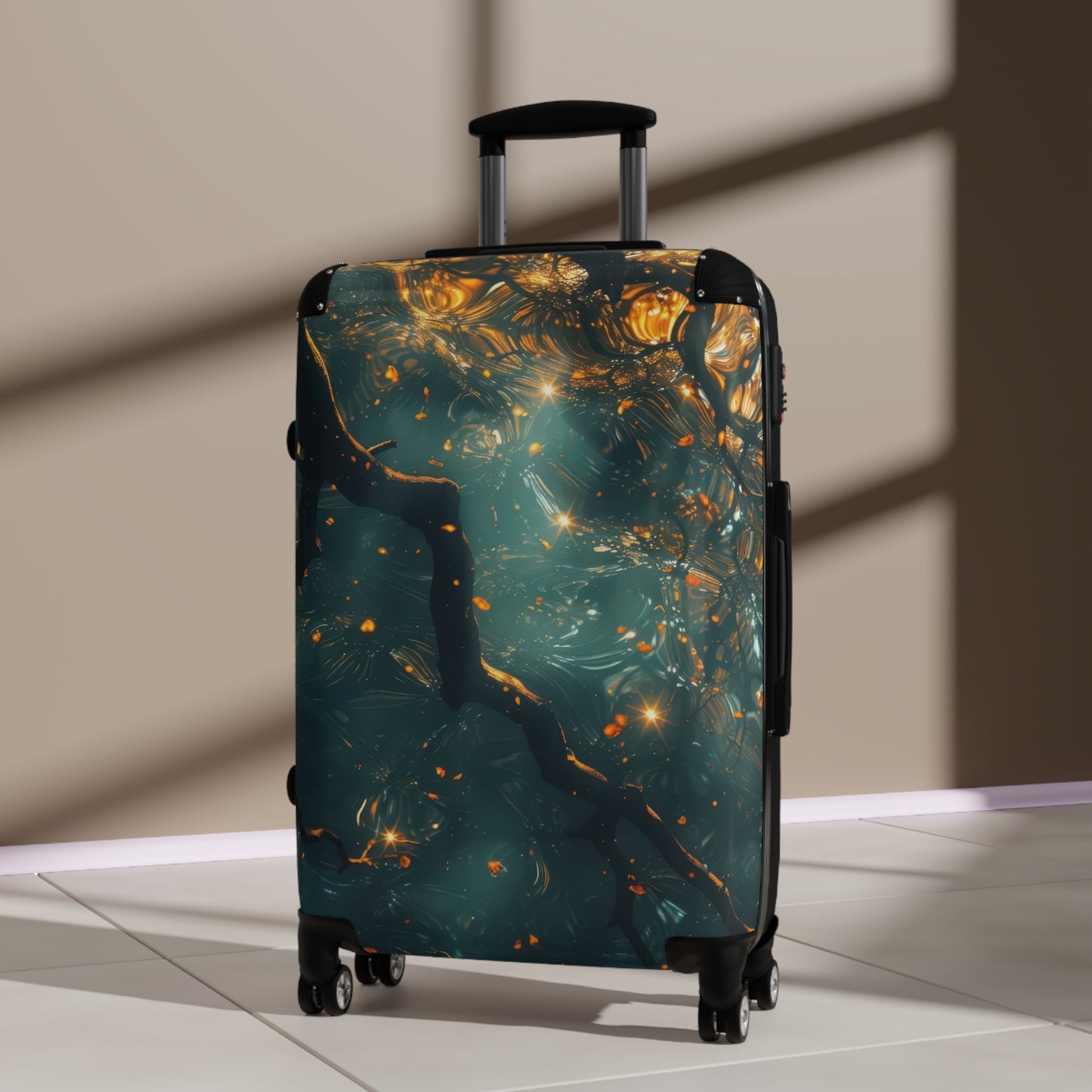 Nature Serene Intertwining Art Carry-On Suitcase - Stylish Luggage for Travelers