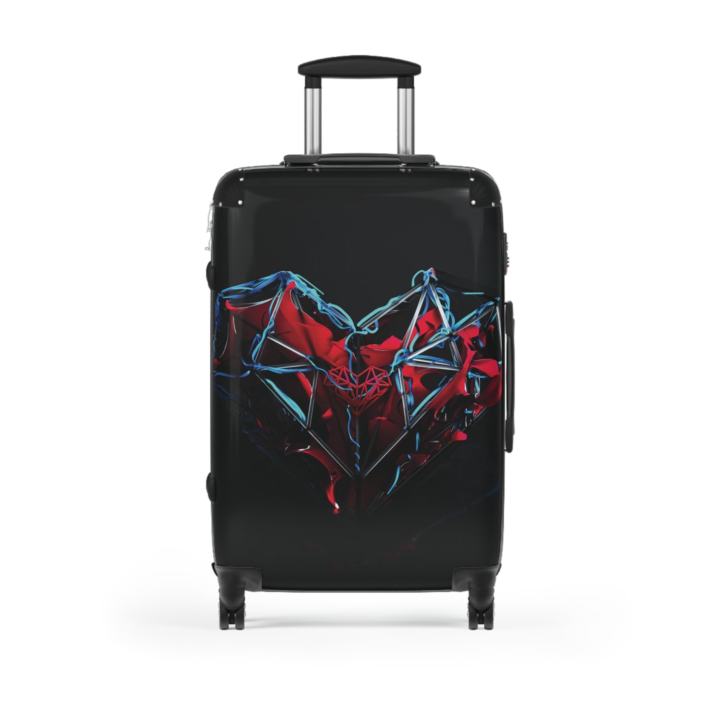 Abstract Heart Digital Art Carry-On Suitcase - Stylish Luggage for Travelers