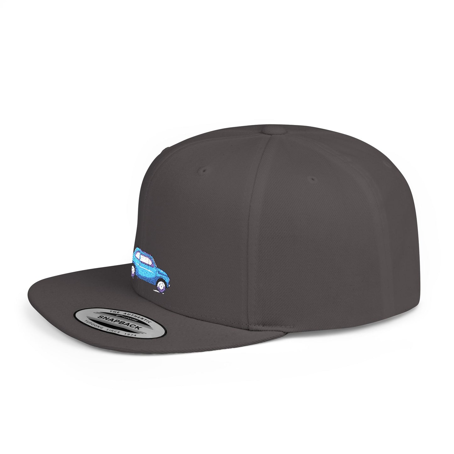 Icons Embroidered Car Flat Bill Snapback – Lightweight, Custom Fit, Premium Quality