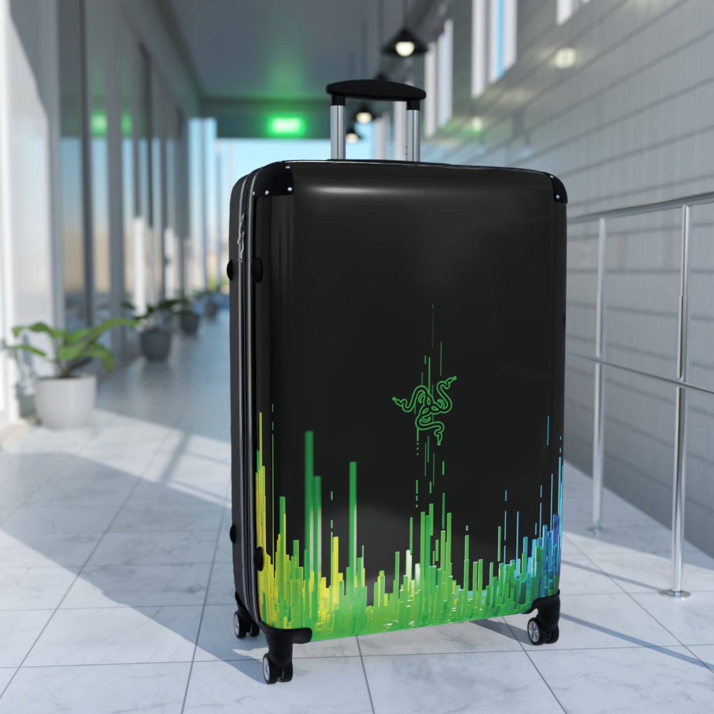 Abstract Razor Logo 1 Art Carry-On Suitcase - Stylish Luggage for Travelers