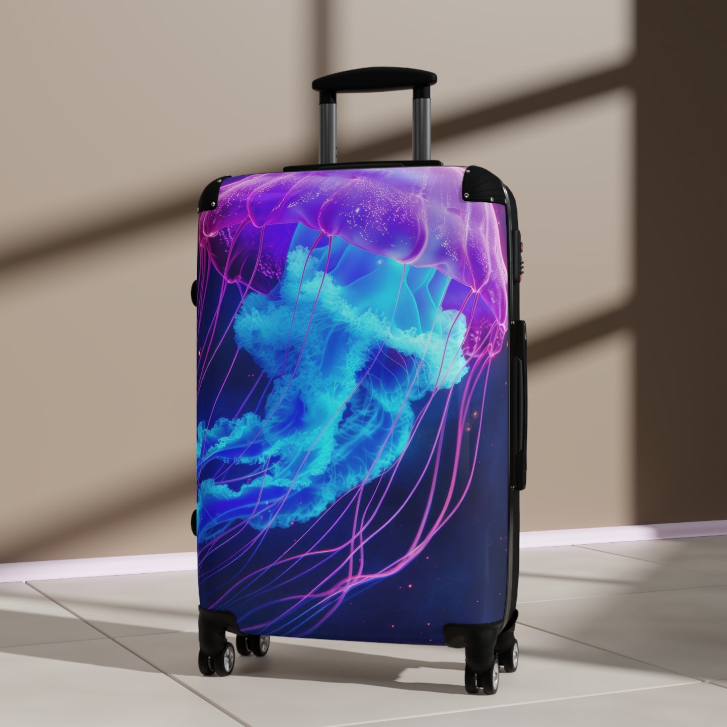 Space Jellyfish Art Carry-On Suitcase - Stylish Luggage for Travelers