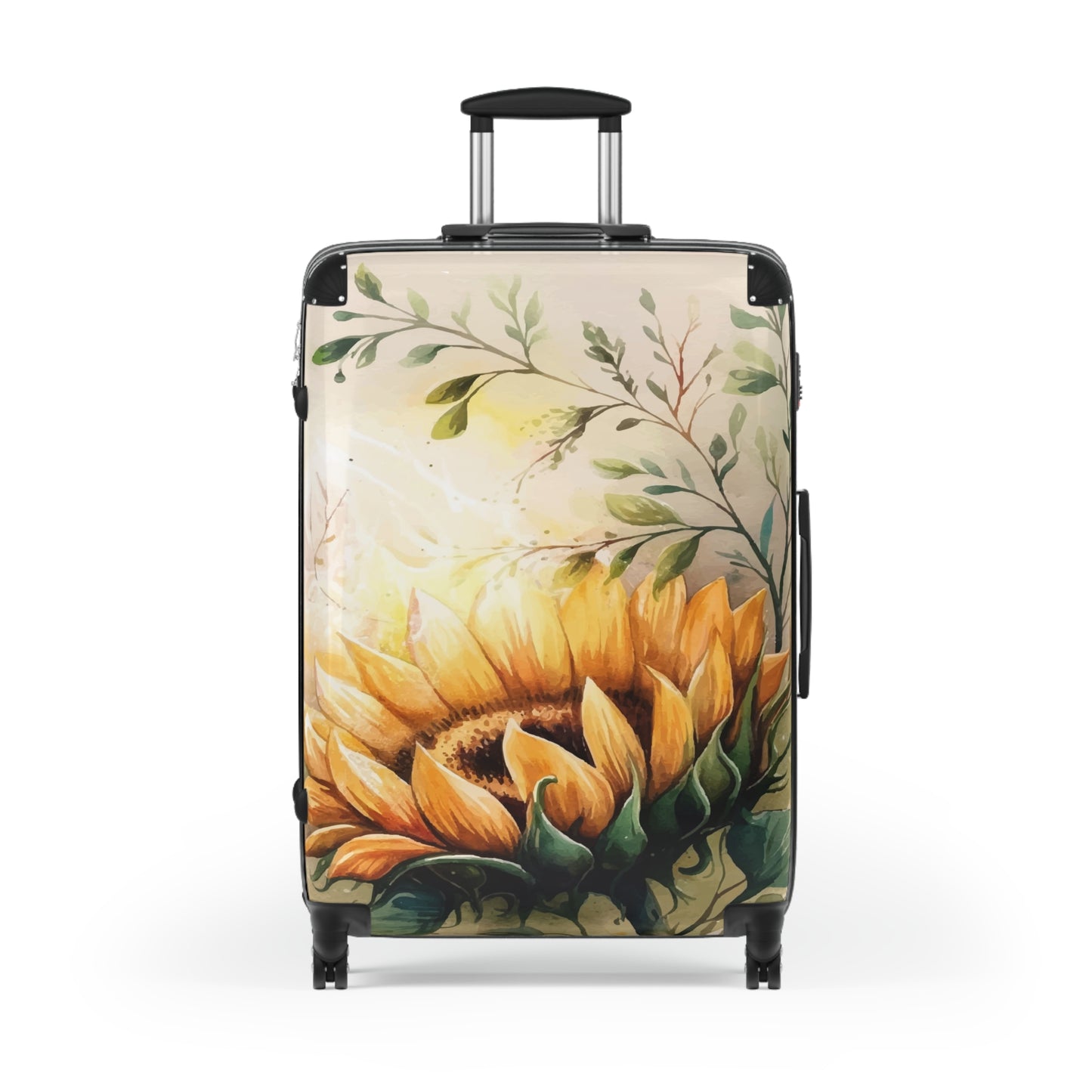 Nature Flowers Floral Watercolor Art Carry-On Suitcase - Stylish Luggage for Travelers