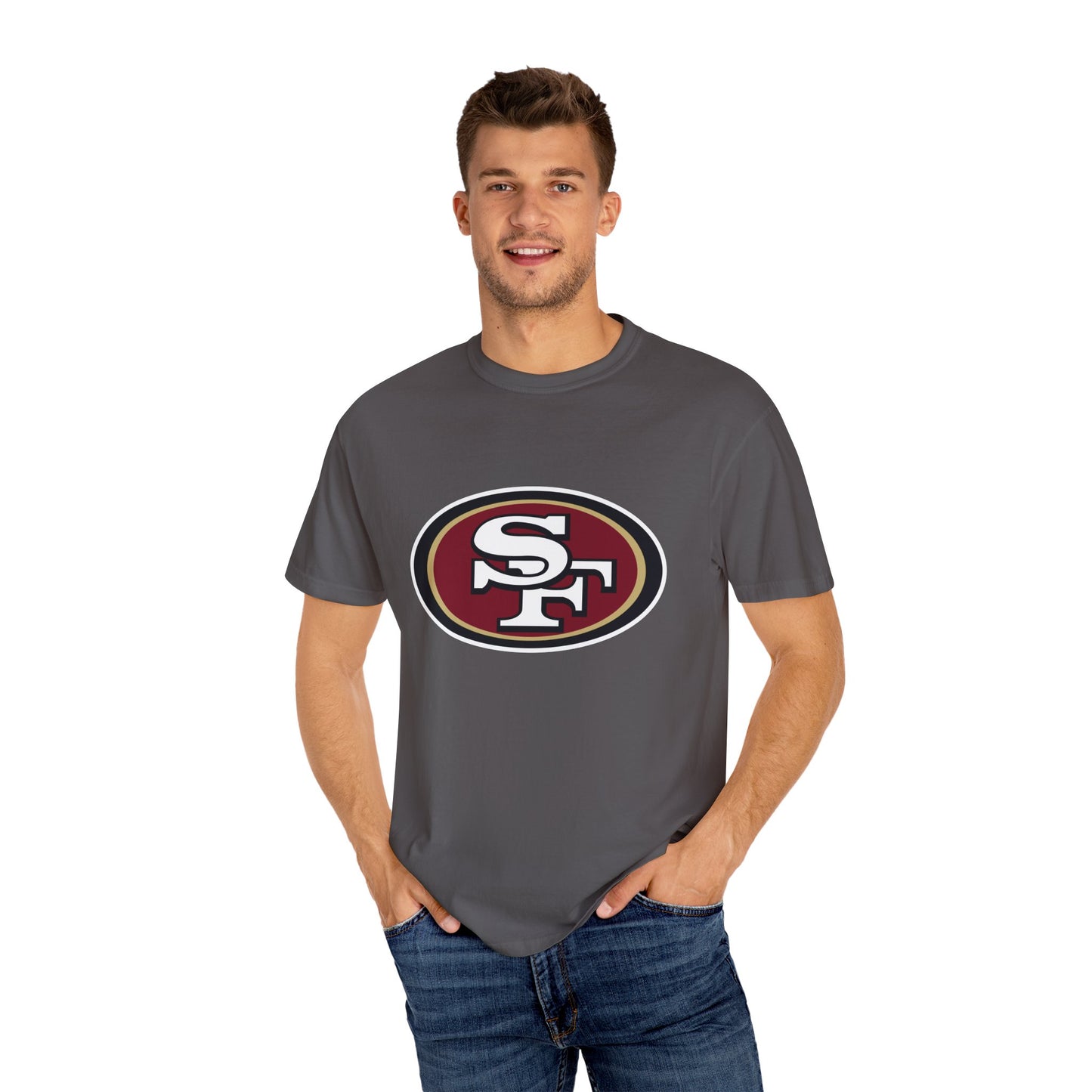 San Francisco 49ers Fan Gifts Garment-Dyed T-Shirt – Premium Cotton Tee for Customization
