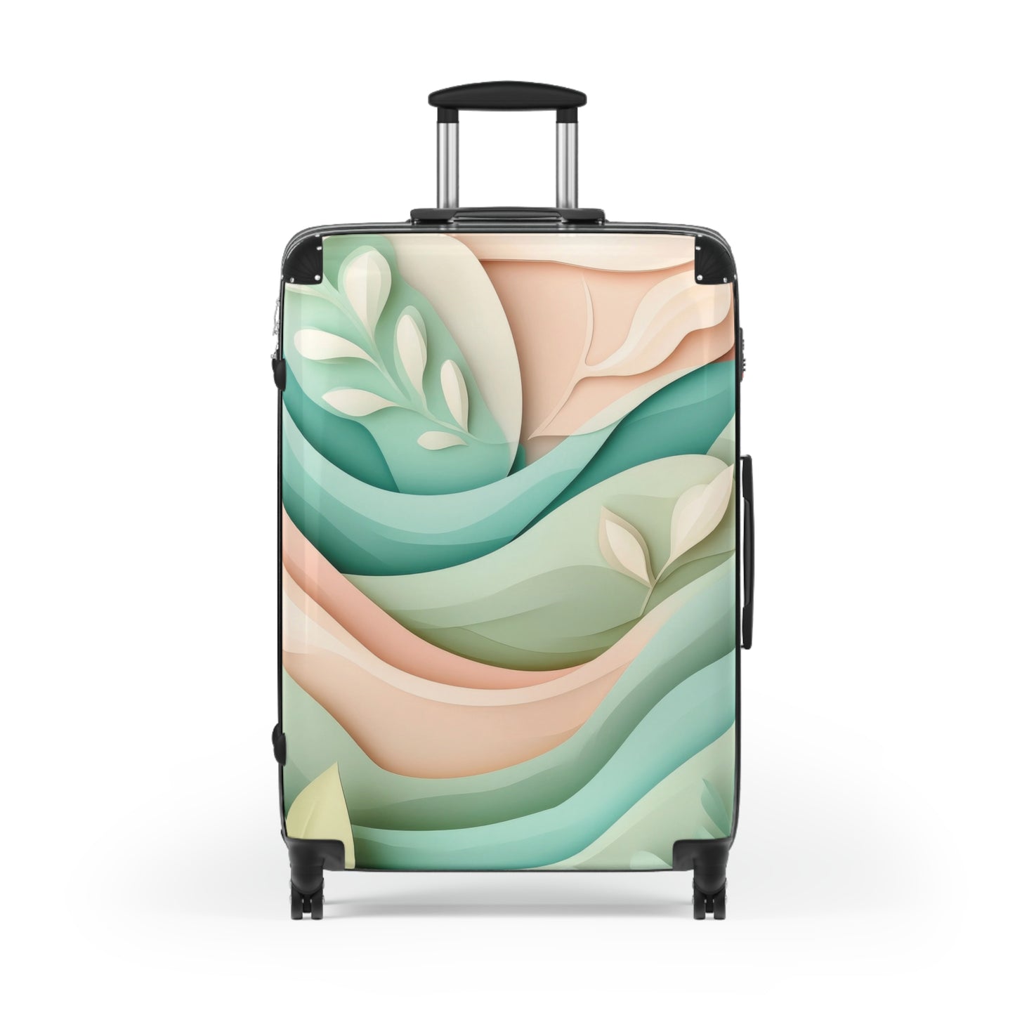 Abstract Organic Shapes Carry-On Suitcase - Stylish Luggage for Travelers