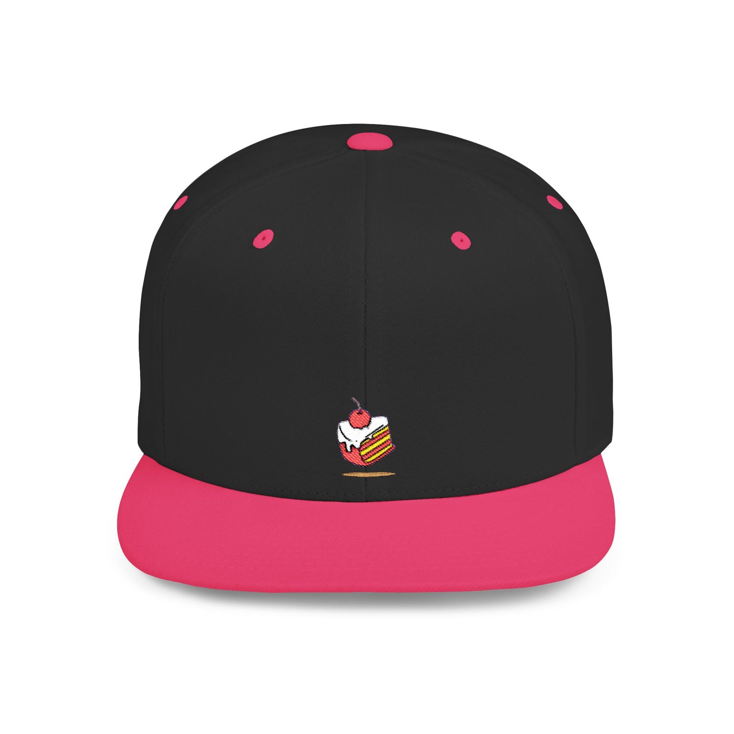 Icons Embroidered Cake Print Flat Bill Snapback – Lightweight, Custom Fit, Premium Quality