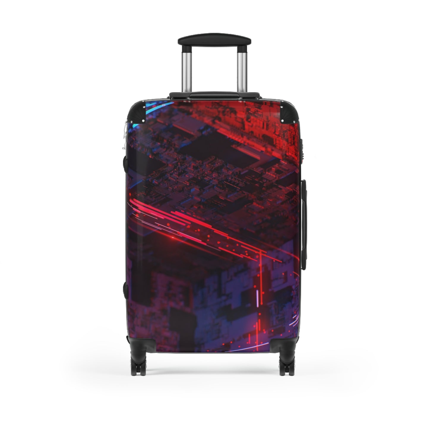 Abstract Cube Art Carry-On Suitcase - Stylish Luggage for Travelers