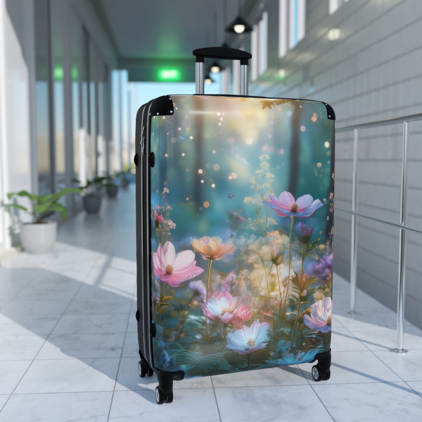 Nature Flowers Floral Dedicated Pink Bloom Carry-On Suitcase - Stylish Luggage for Travelers