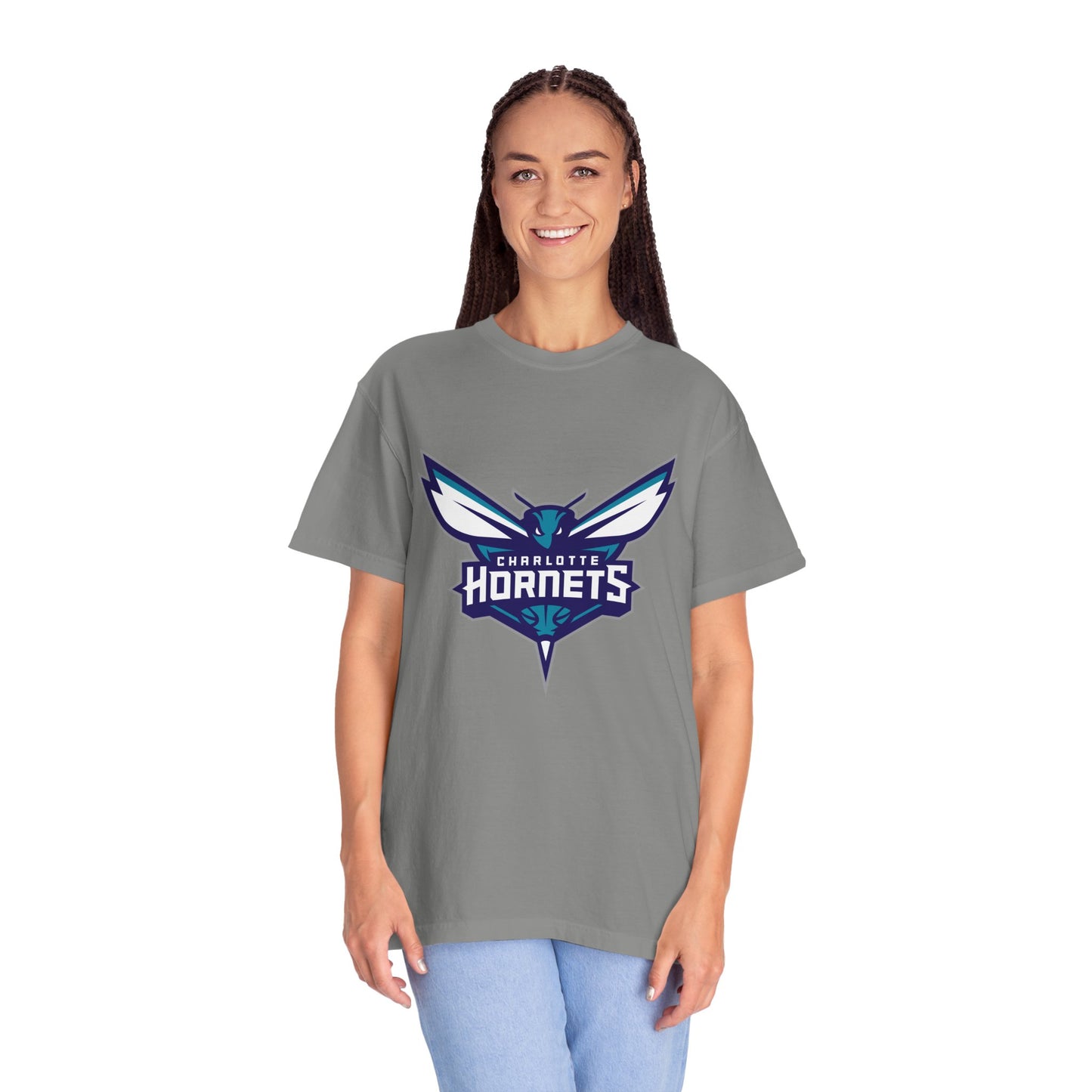 Charlotte Hornets Garment-Dyed T-Shirt – Premium Cotton Tee for Customization