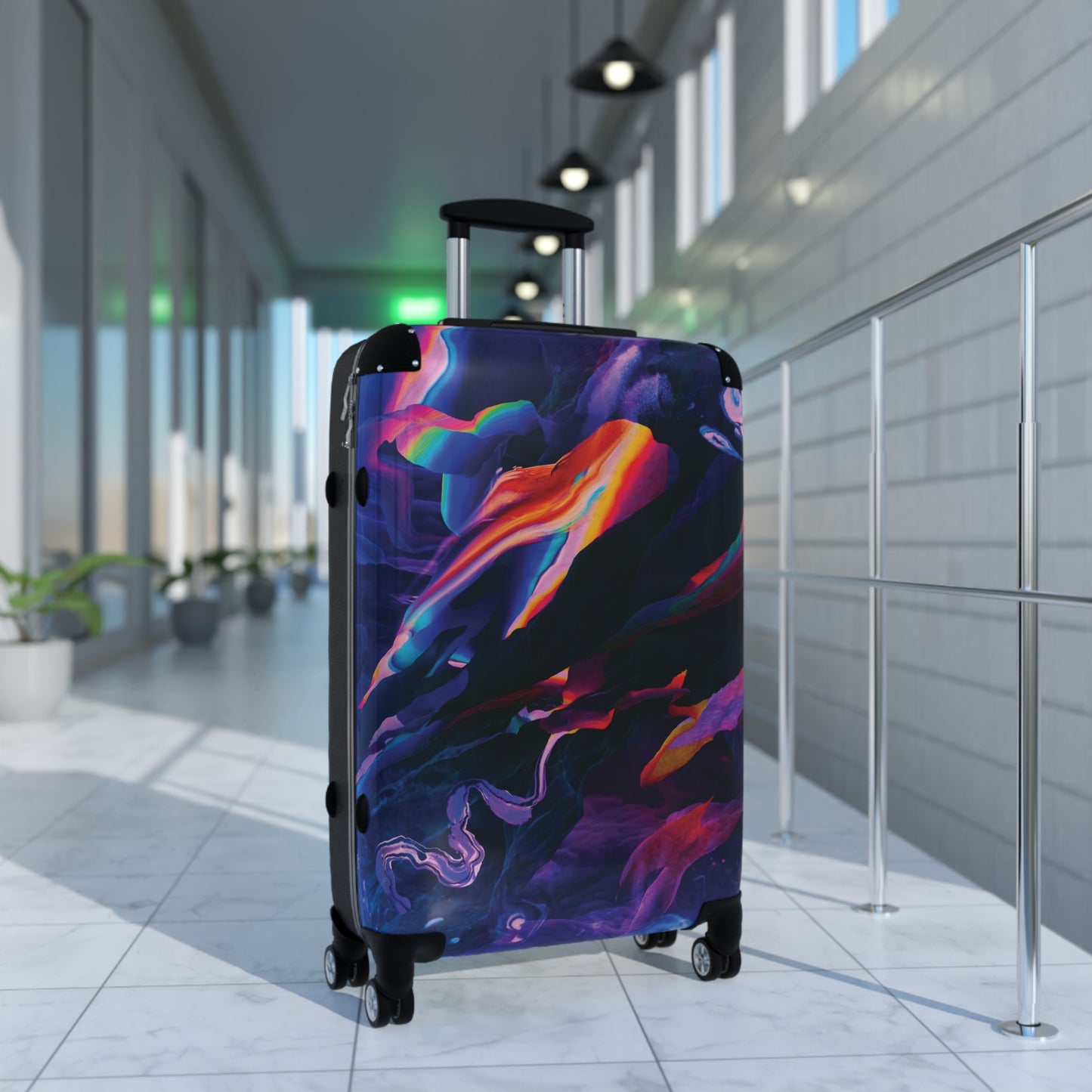 Abstract Colorful Abstract 1 Carry-On Suitcase - Stylish Luggage for Travelers