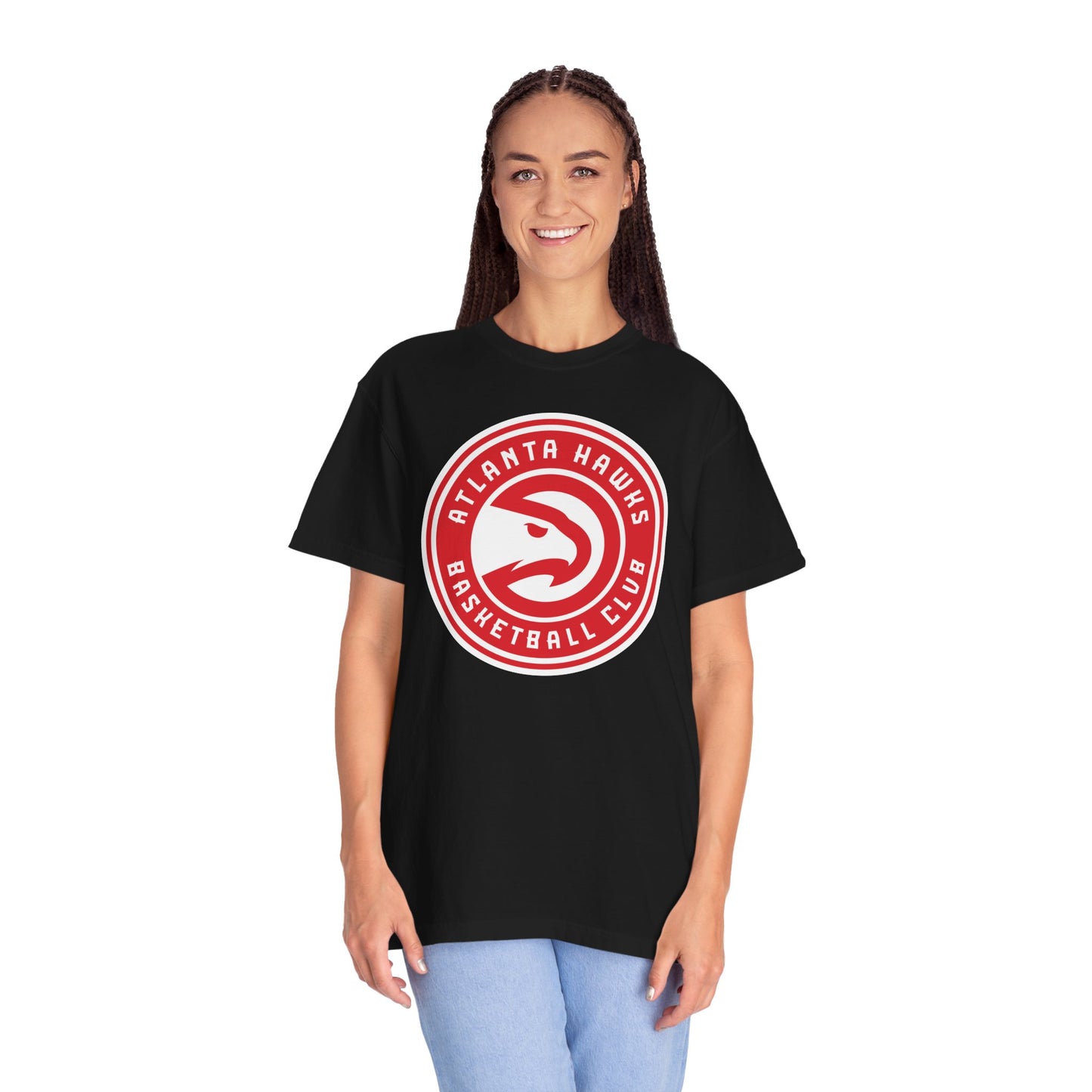 Atlanta Hawks Hoop Lifestyle Garment-Dyed T-Shirt – Premium Cotton Tee for Customization