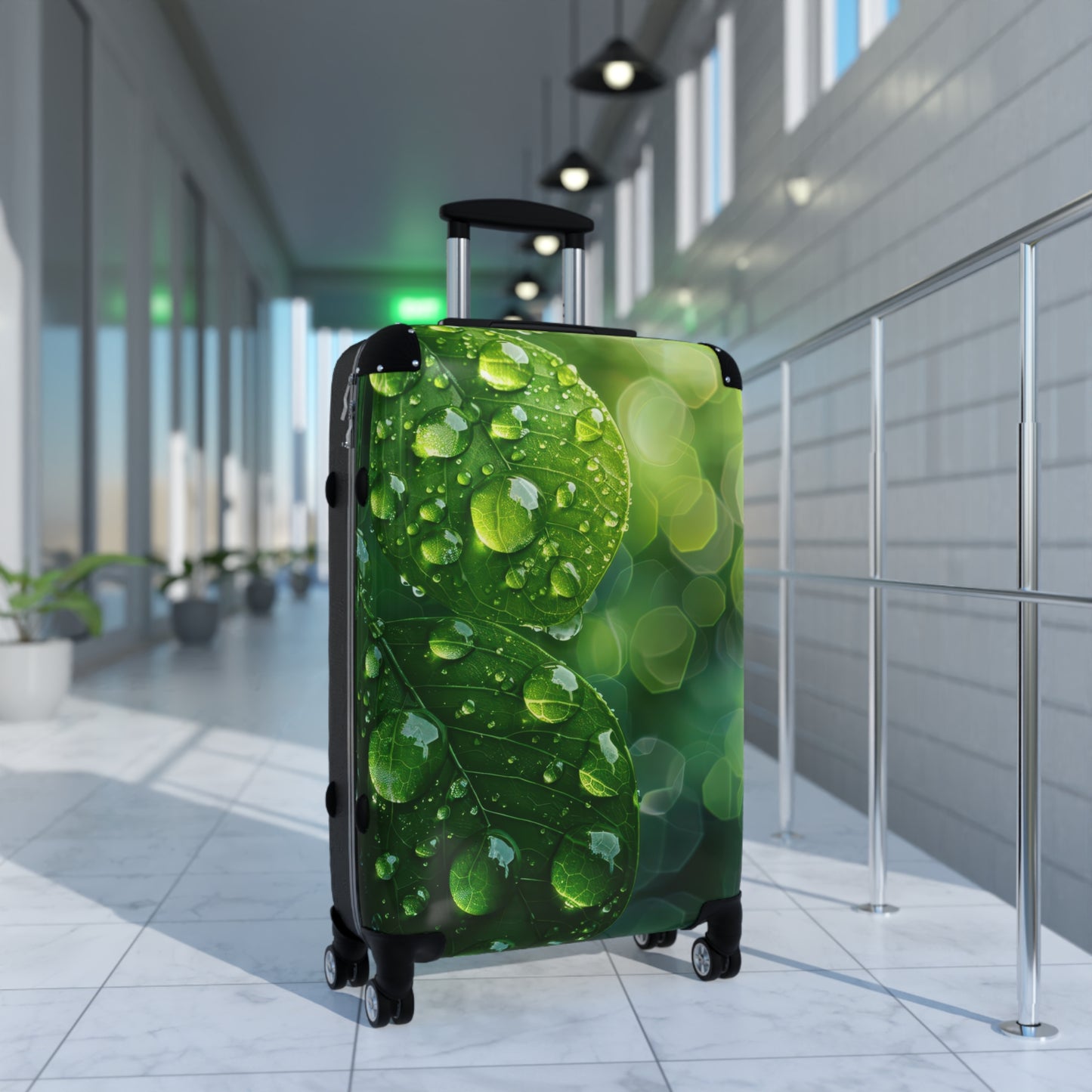 Nature Green Leaves Art Carry-On Suitcase - Stylish Luggage for Travelers