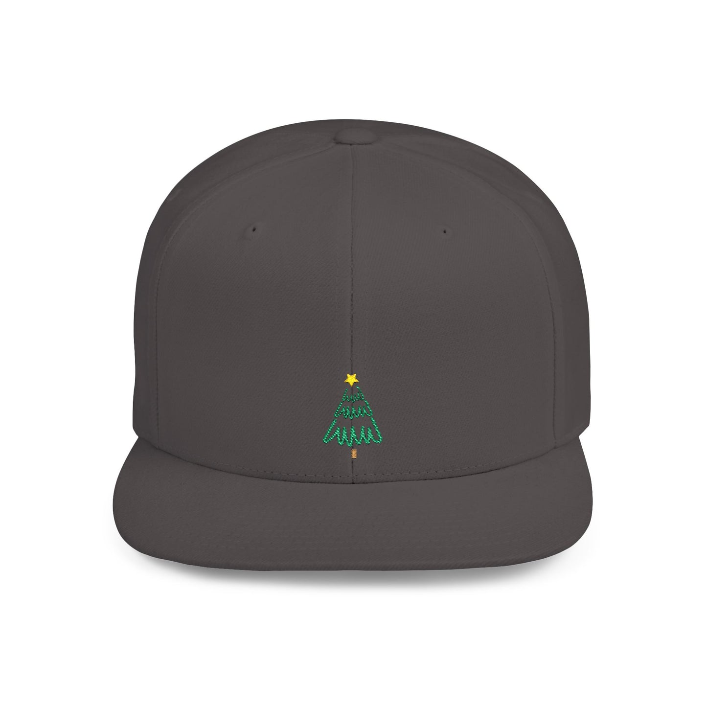 Icons Embroidered Pine Tree Green Flat Bill Snapback – Lightweight, Custom Fit, Premium Quality