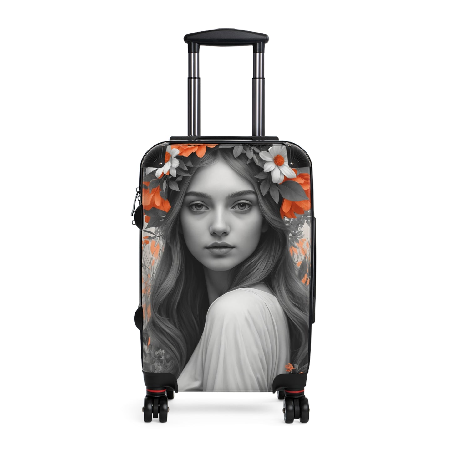 Nature Flowers Floral Woman In Flower Art Carry-On Suitcase - Stylish Luggage for Travelers