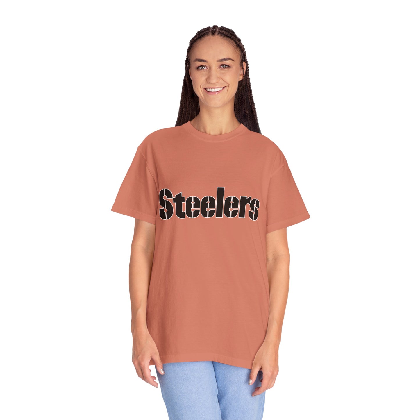 Pittsburgh Steelers Football Fan Garment-Dyed T-Shirt – Premium Cotton Tee for Customization