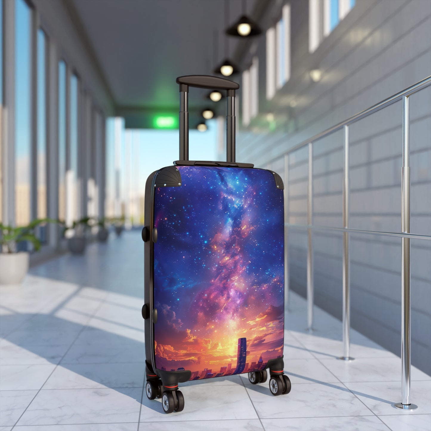 Nature Vibrant Cosmic Art Carry-On Suitcase - Stylish Luggage for Travelers