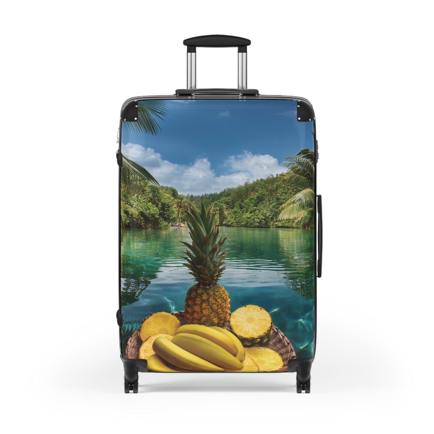 Nature Summer Fruits Float on River in Pool Carry-On Suitcase - Stylish Luggage for Travelers