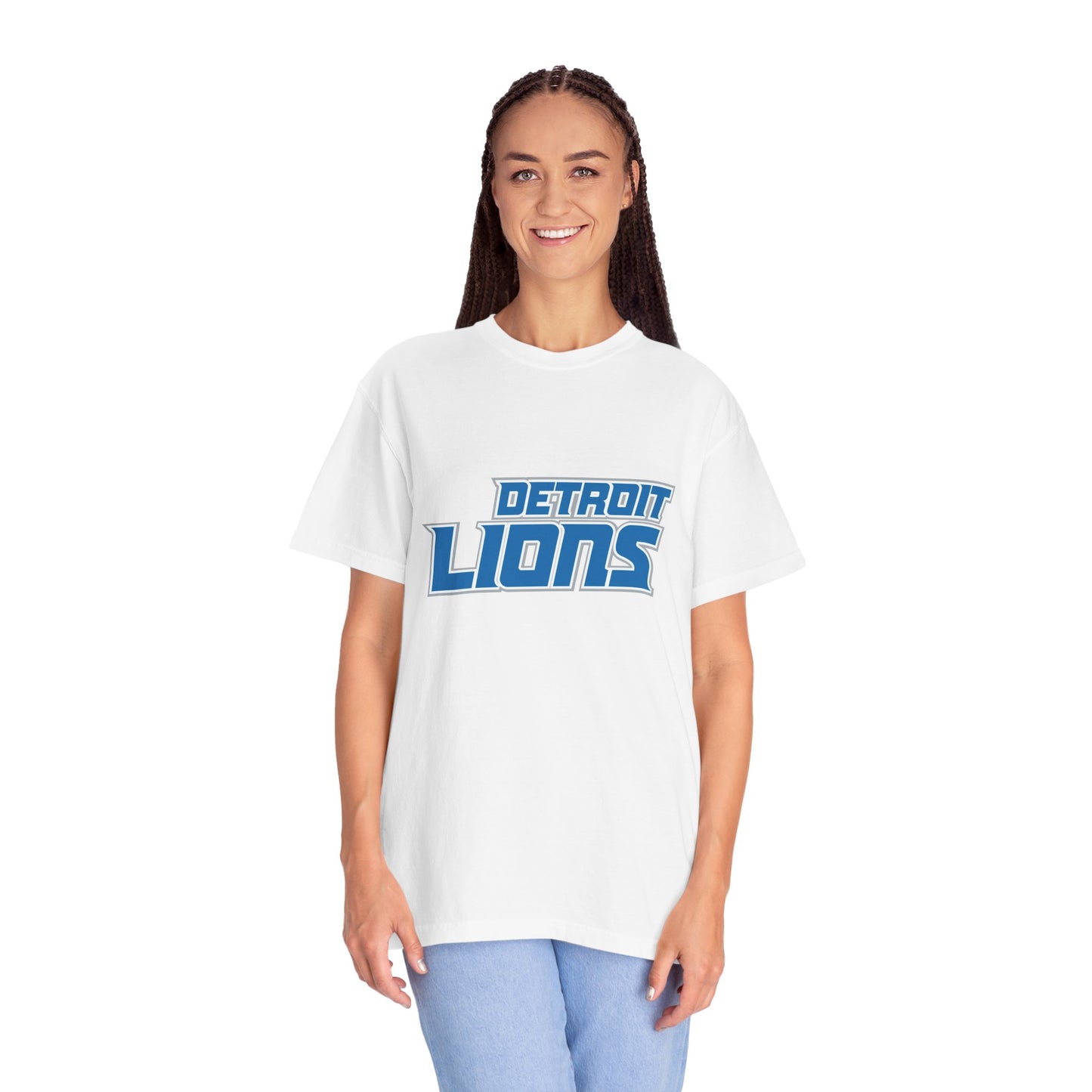 Detroit Lions Merchandise Garment-Dyed T-Shirt – Premium Cotton Tee for Customization