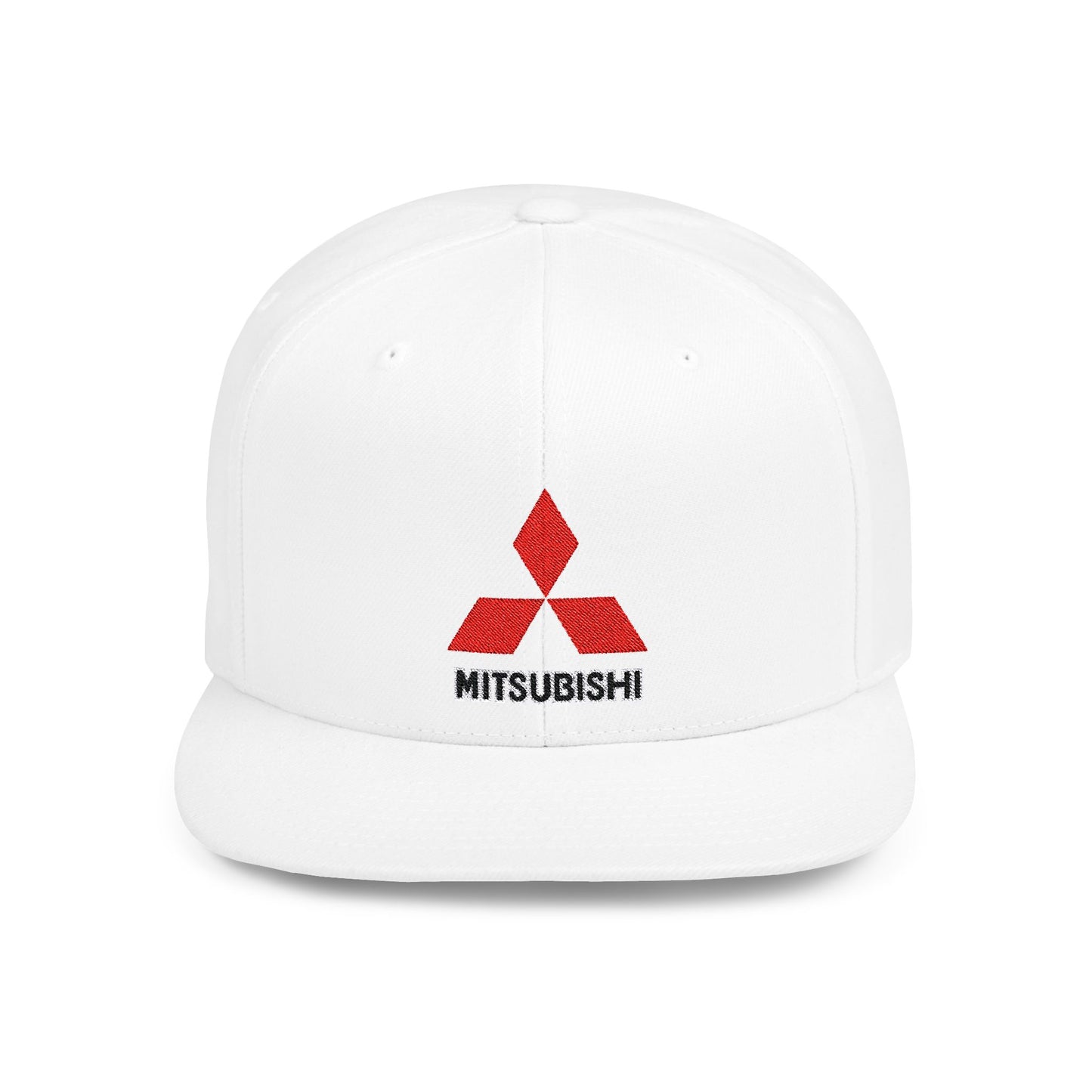 Mitsubishi Flat Bill Snapback – Lightweight, Custom Fit, Premium Quality