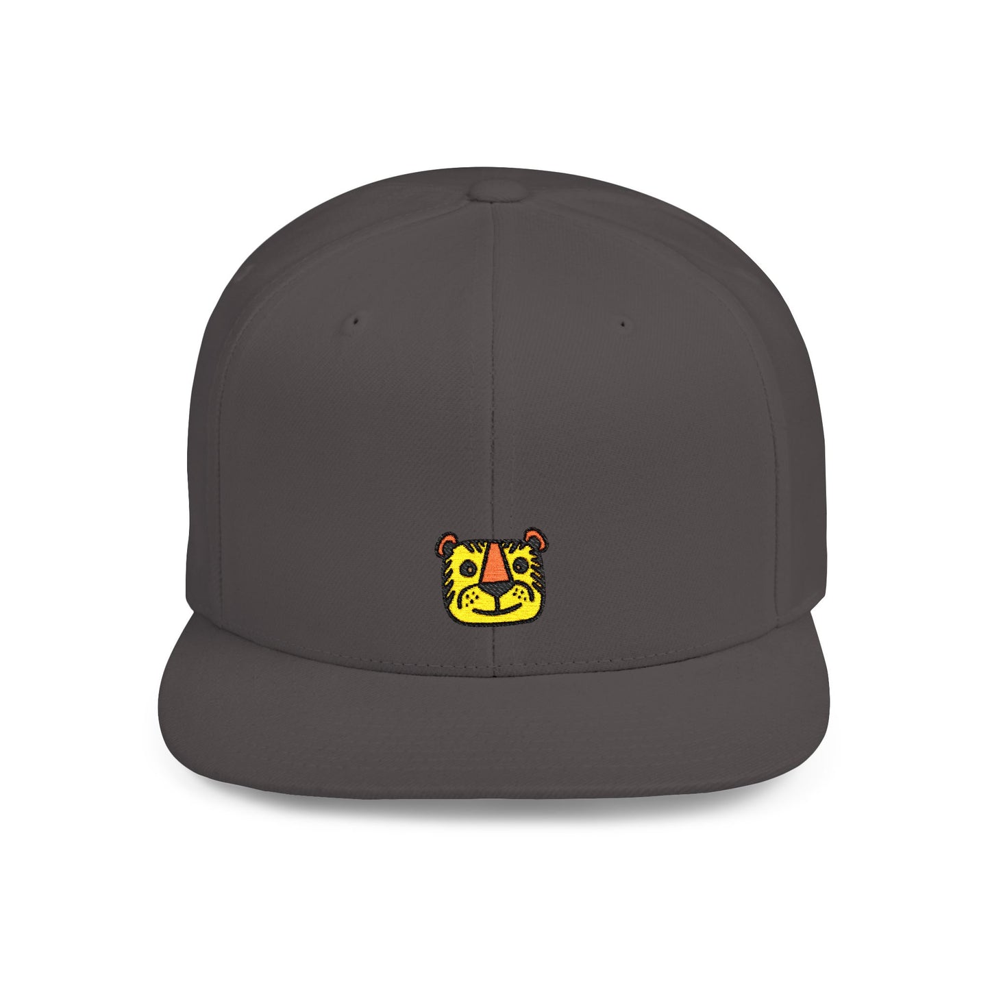 Icons Embroidered Tiger Flat Bill Snapback – Lightweight, Custom Fit, Premium Quality