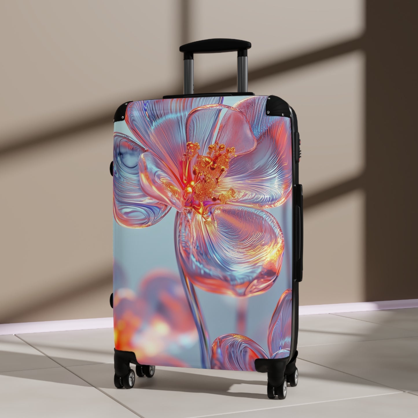 Nature Flowers Floral Glass Spring Art Carry-On Suitcase - Stylish Luggage for Travelers