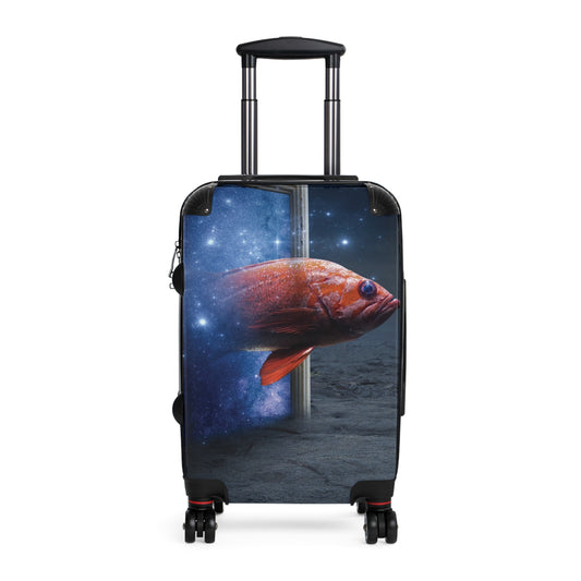 Art Orange Fish Carry-On Suitcase - Stylish Luggage for Travelers