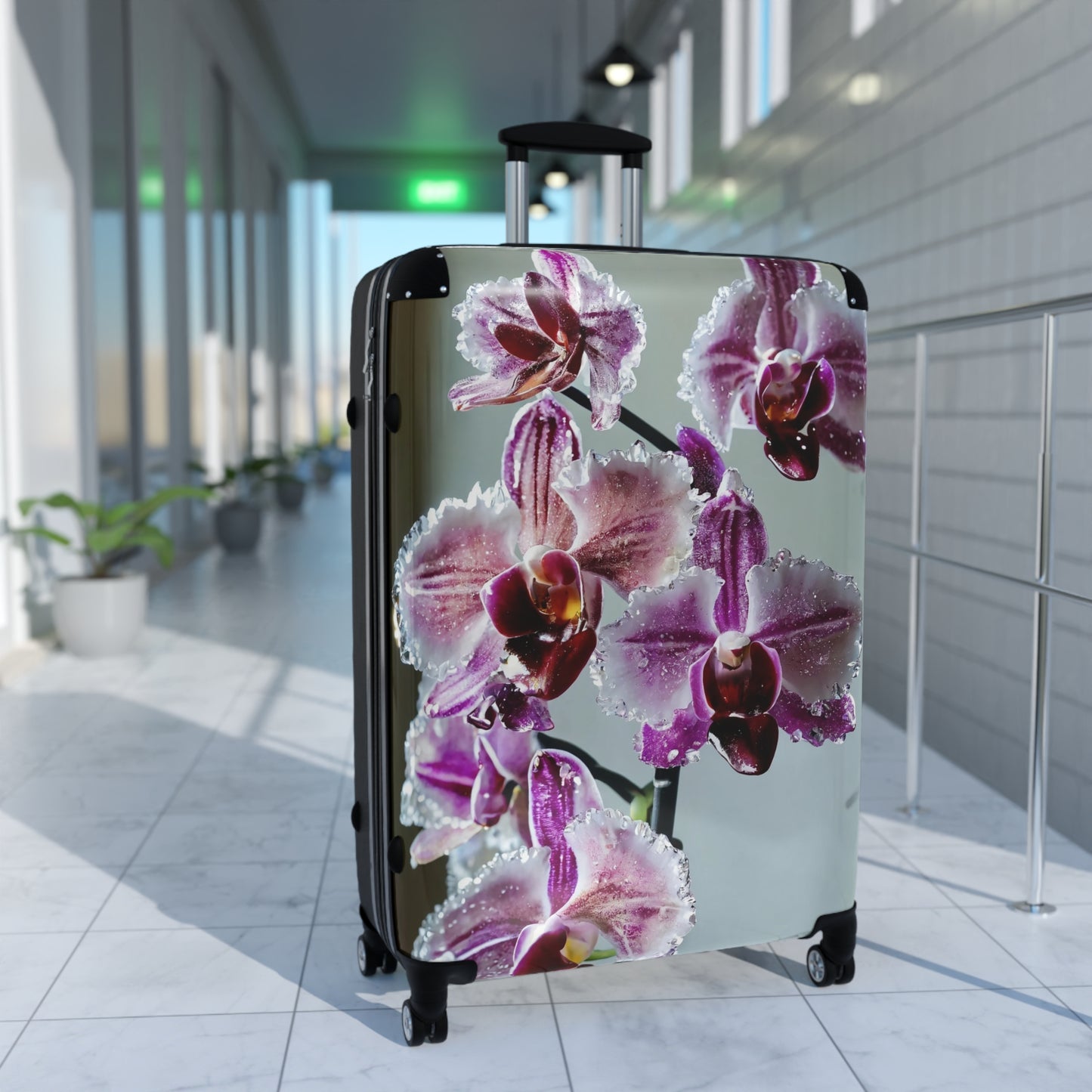 Nature Flowers Floral Spring Purple Art Carry-On Suitcase - Stylish Luggage for Travelers