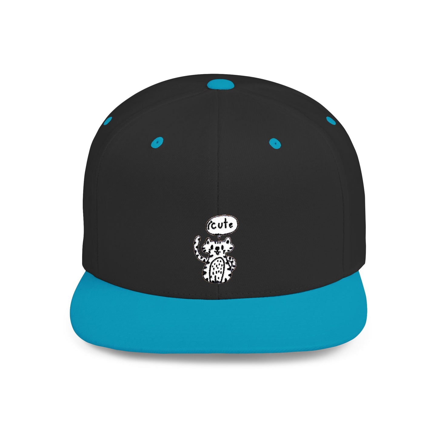 Icons Embroidered Tiger ICute Flat Bill Snapback – Lightweight, Custom Fit, Premium Quality