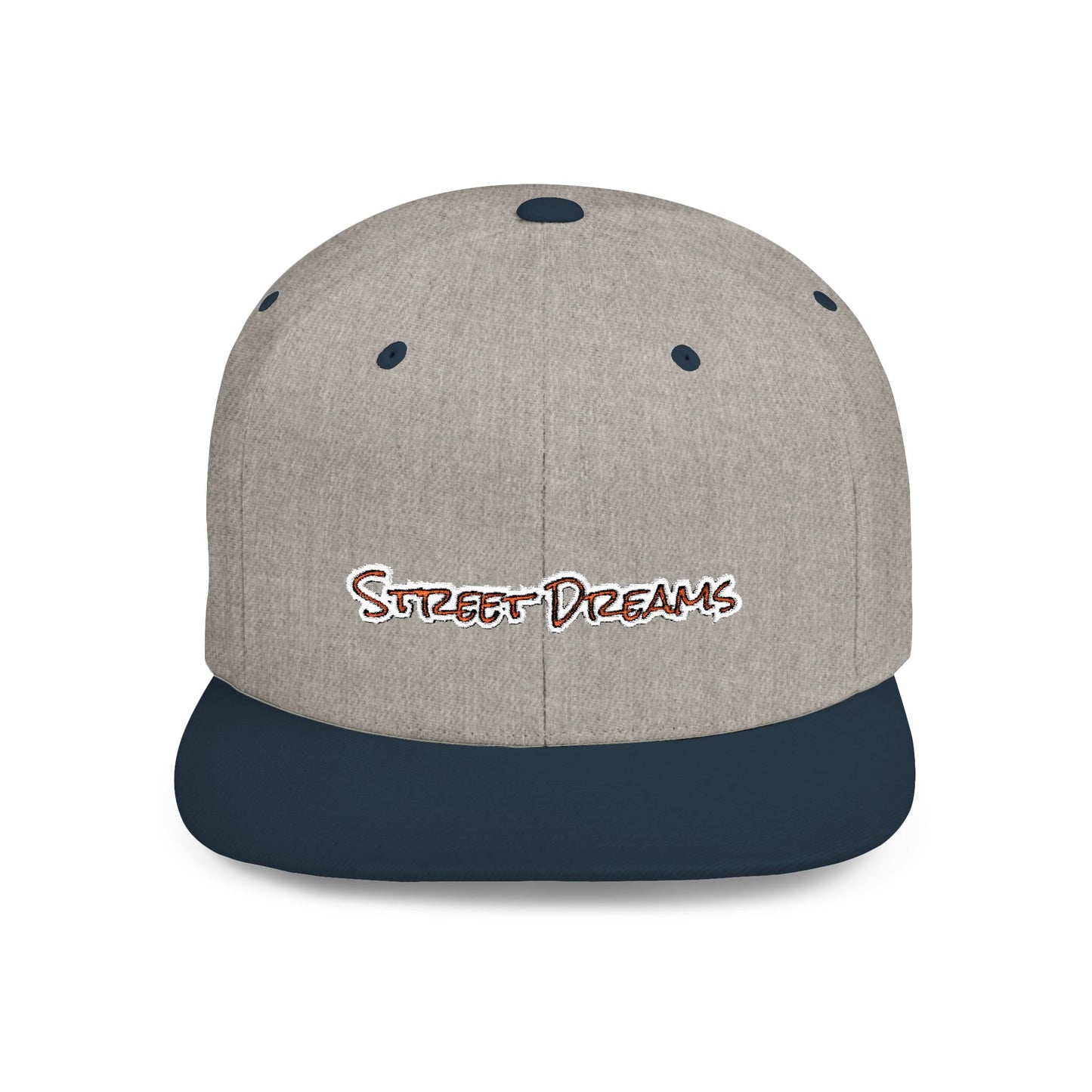 Text Street Dreams Flat Bill Snapback – Lightweight, Custom Fit, Premium Quality