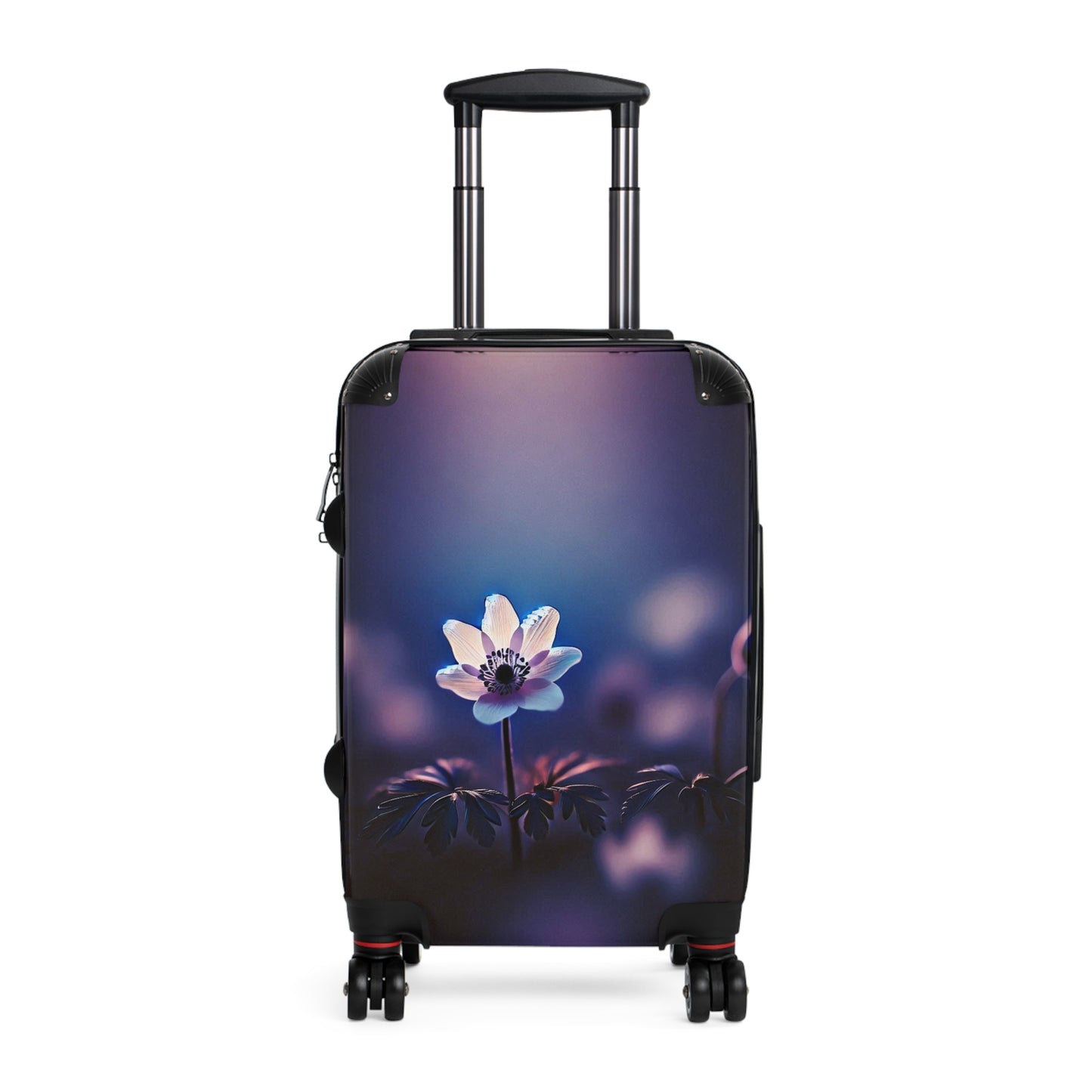 Nature Flowers Floral Blue and Pink Art Carry-On Suitcase - Stylish Luggage for Travelers