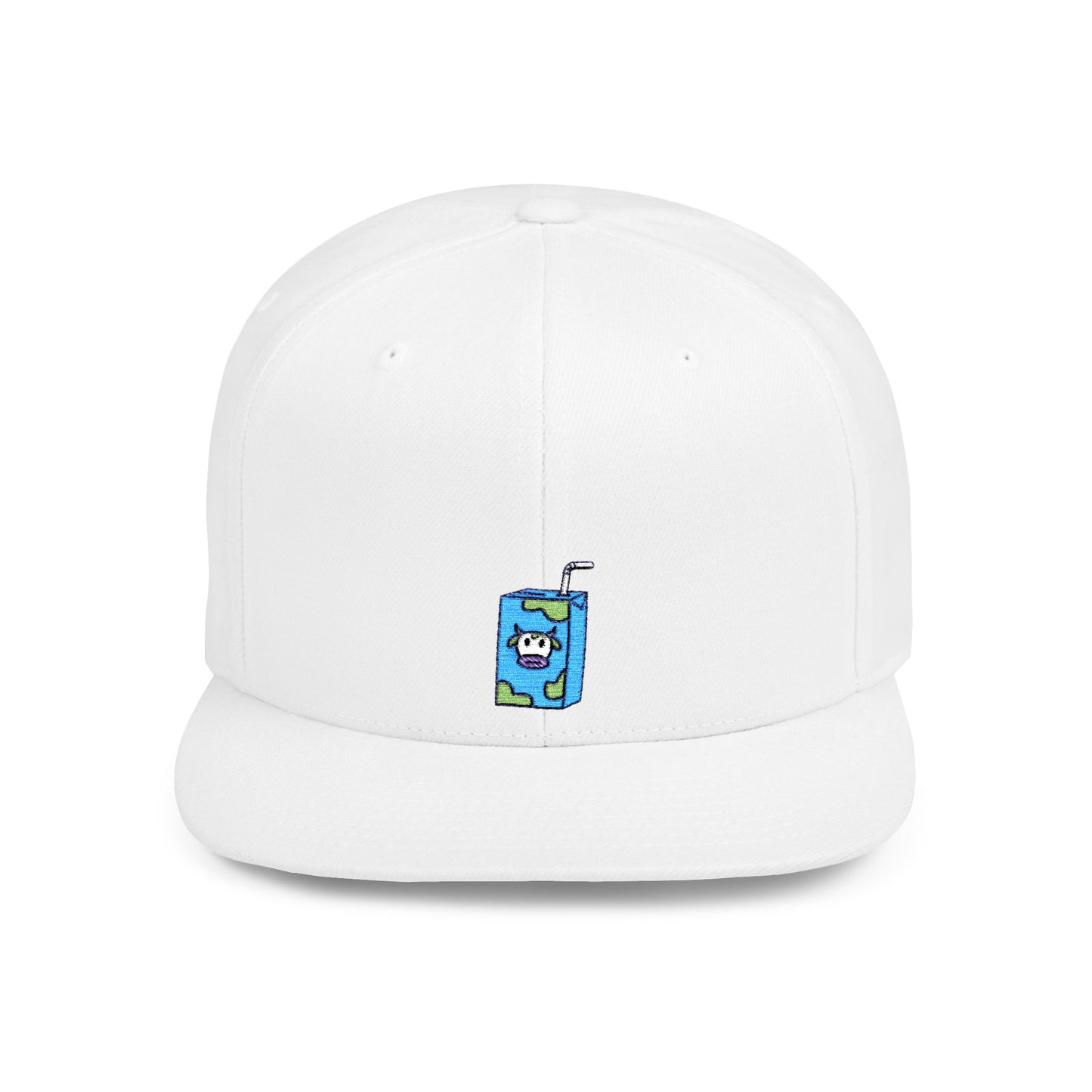 Icons Embroidered Milk Box Flat Bill Snapback – Lightweight, Custom Fit, Premium Quality
