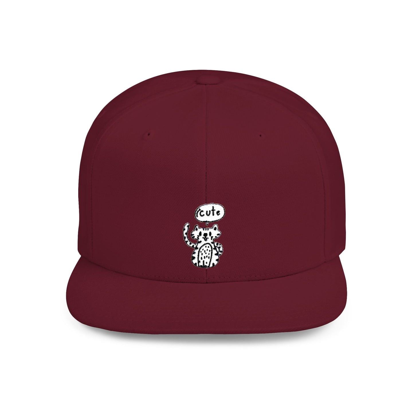 Icons Embroidered Tiger ICute Flat Bill Snapback – Lightweight, Custom Fit, Premium Quality