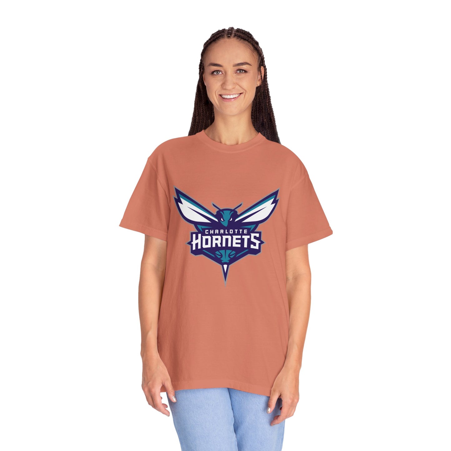 Charlotte Hornets Garment-Dyed T-Shirt – Premium Cotton Tee for Customization