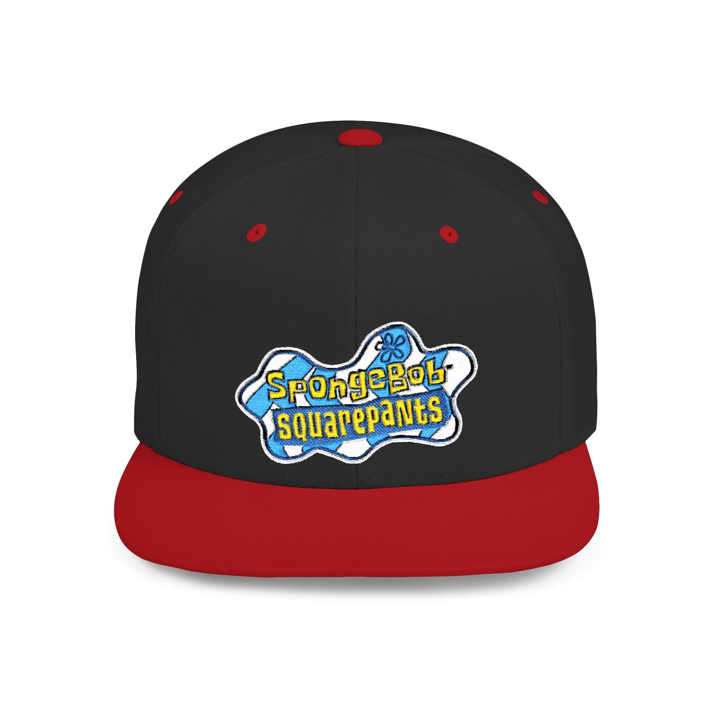 SpongeBob SquarePants Logo Flat Bill Snapback – Lightweight, Custom Fit, Premium Quality