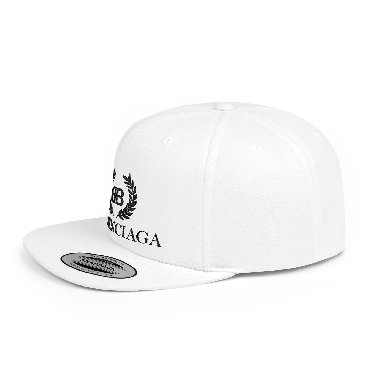 Balenciaga Style Flat Bill Snapback – Lightweight, Custom Fit, Premium Quality
