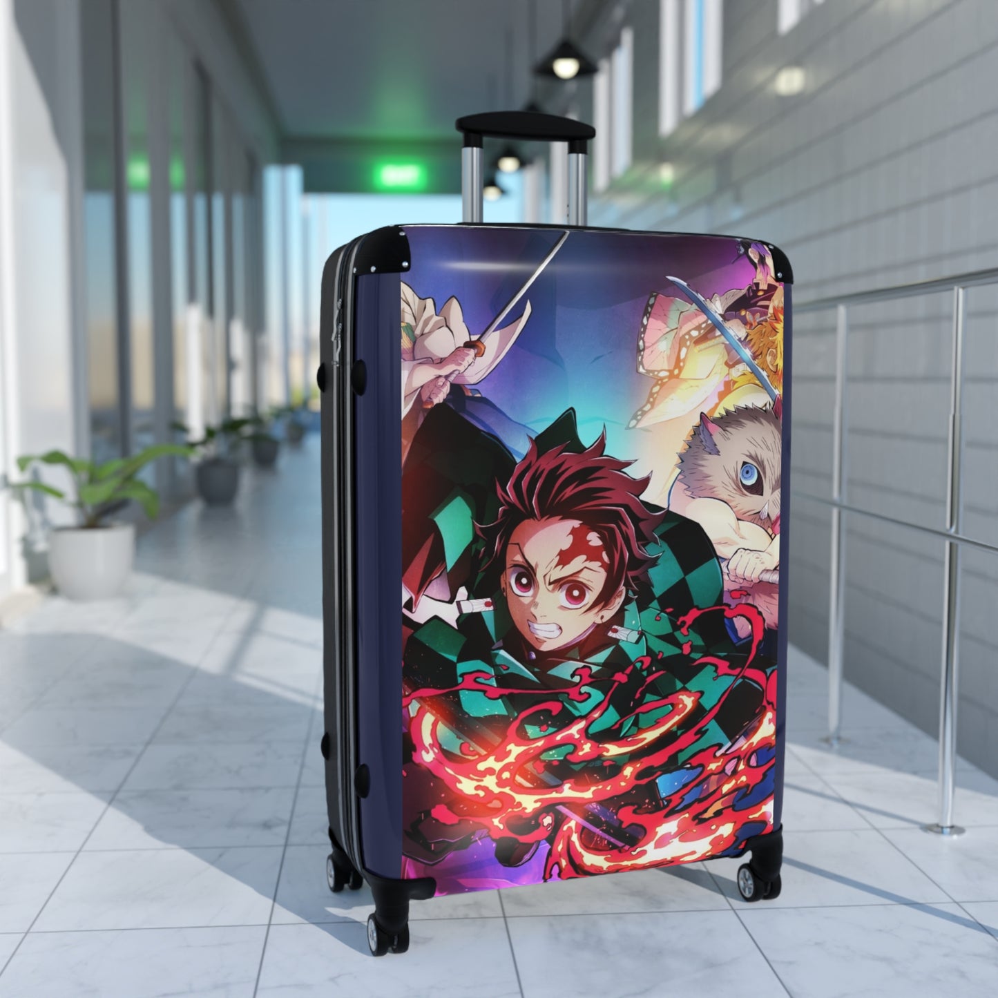 Video Games Demon Slayer Carry-On Suitcase - Stylish Luggage for Travelers