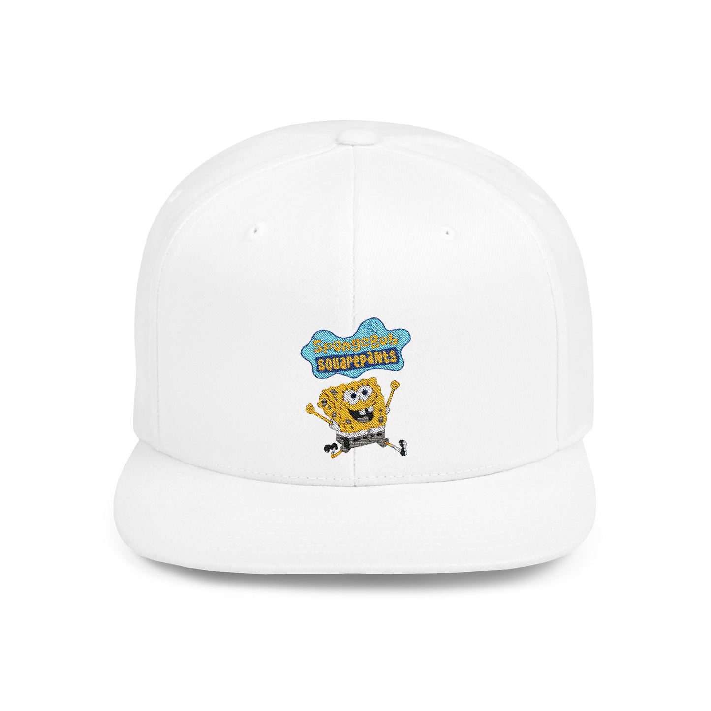 Spongebob Squarepants Flat Bill Snapback – Lightweight, Custom Fit, Premium Quality