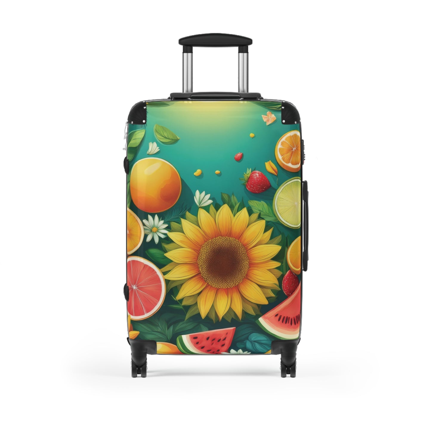 Nature Summer Fruits Flower Carry-On Suitcase - Stylish Luggage for Travelers