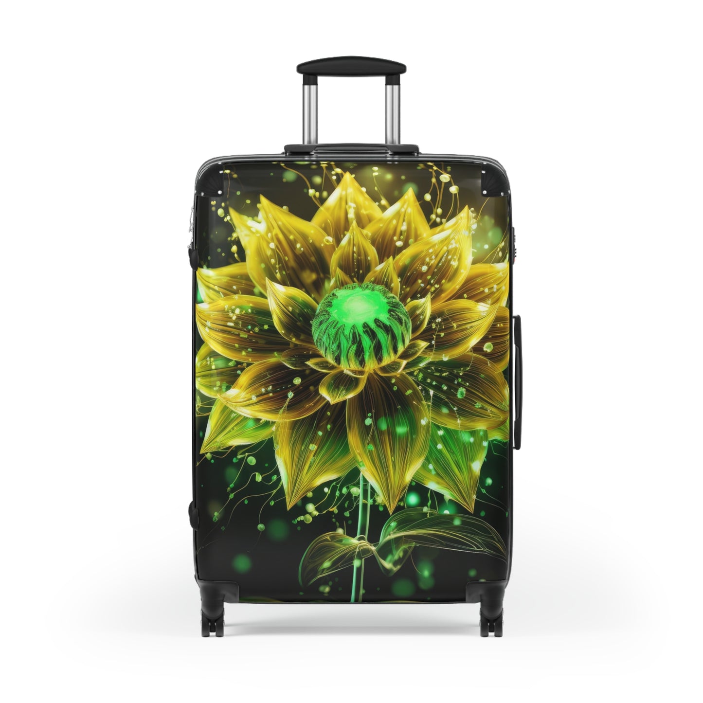 Nature Flowers Floral Glowing Art Carry-On Suitcase - Stylish Luggage for Travelers
