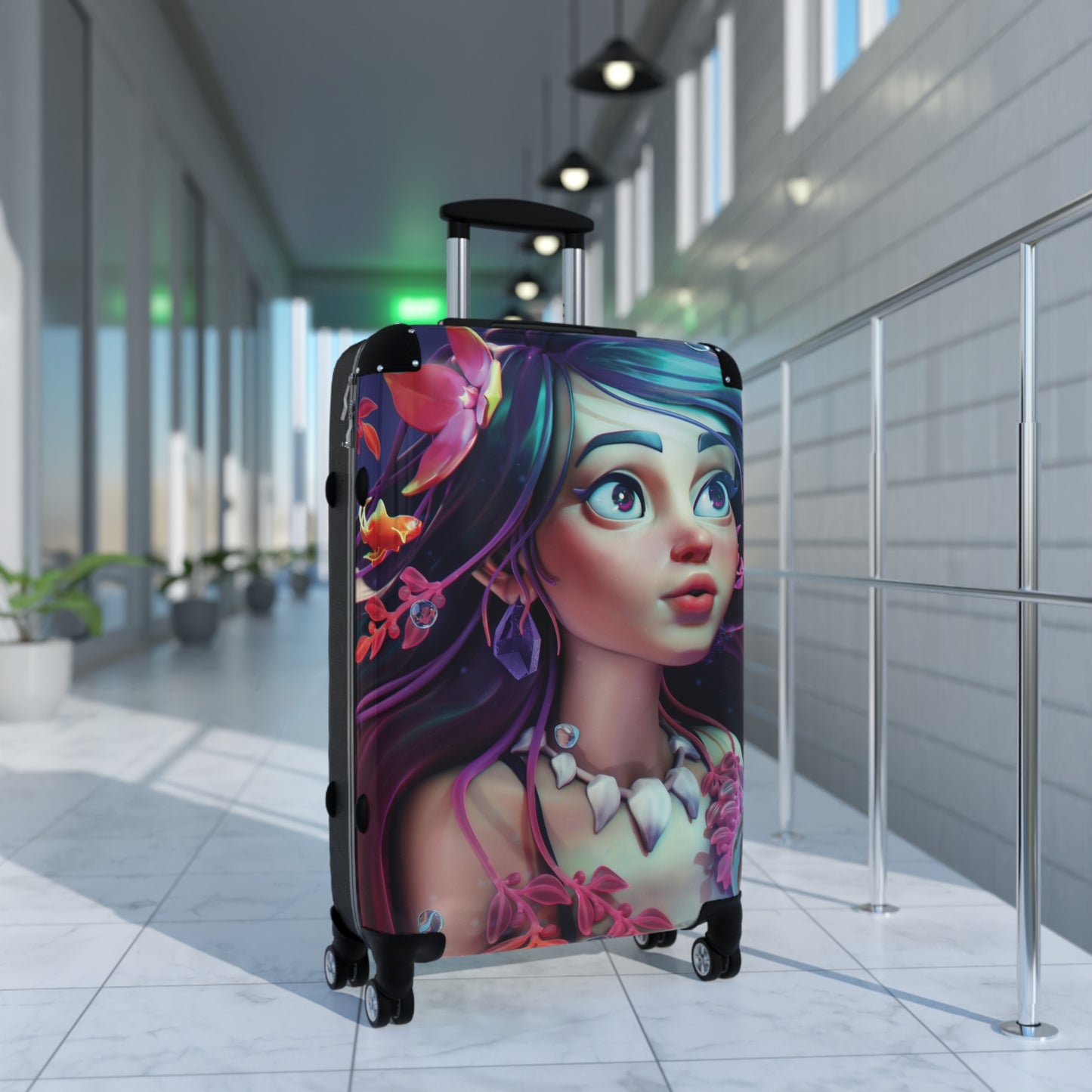 Art Mermaid Dream Carry-On Suitcase - Stylish Luggage for Travelers