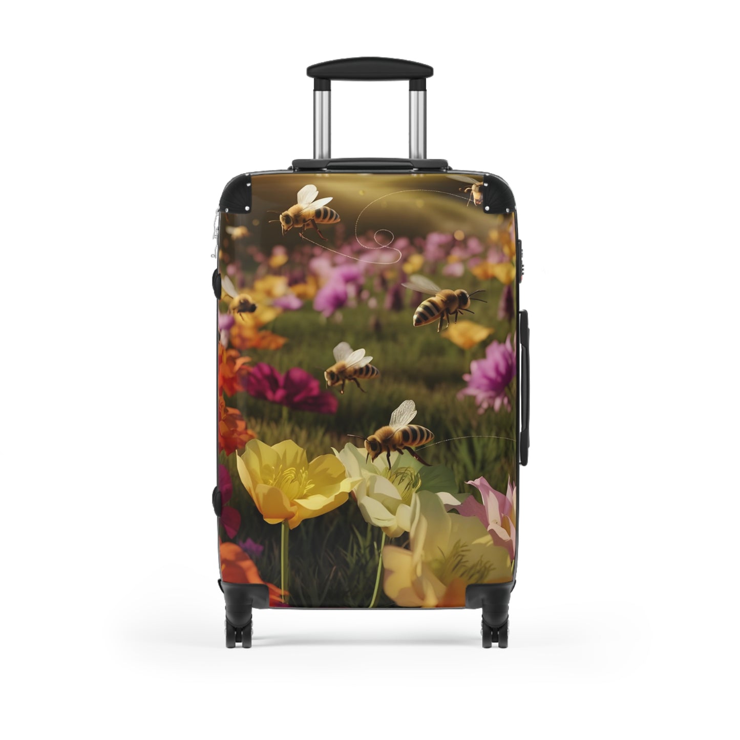 Nature Garden Bees Art Carry-On Suitcase - Stylish Luggage for Travelers