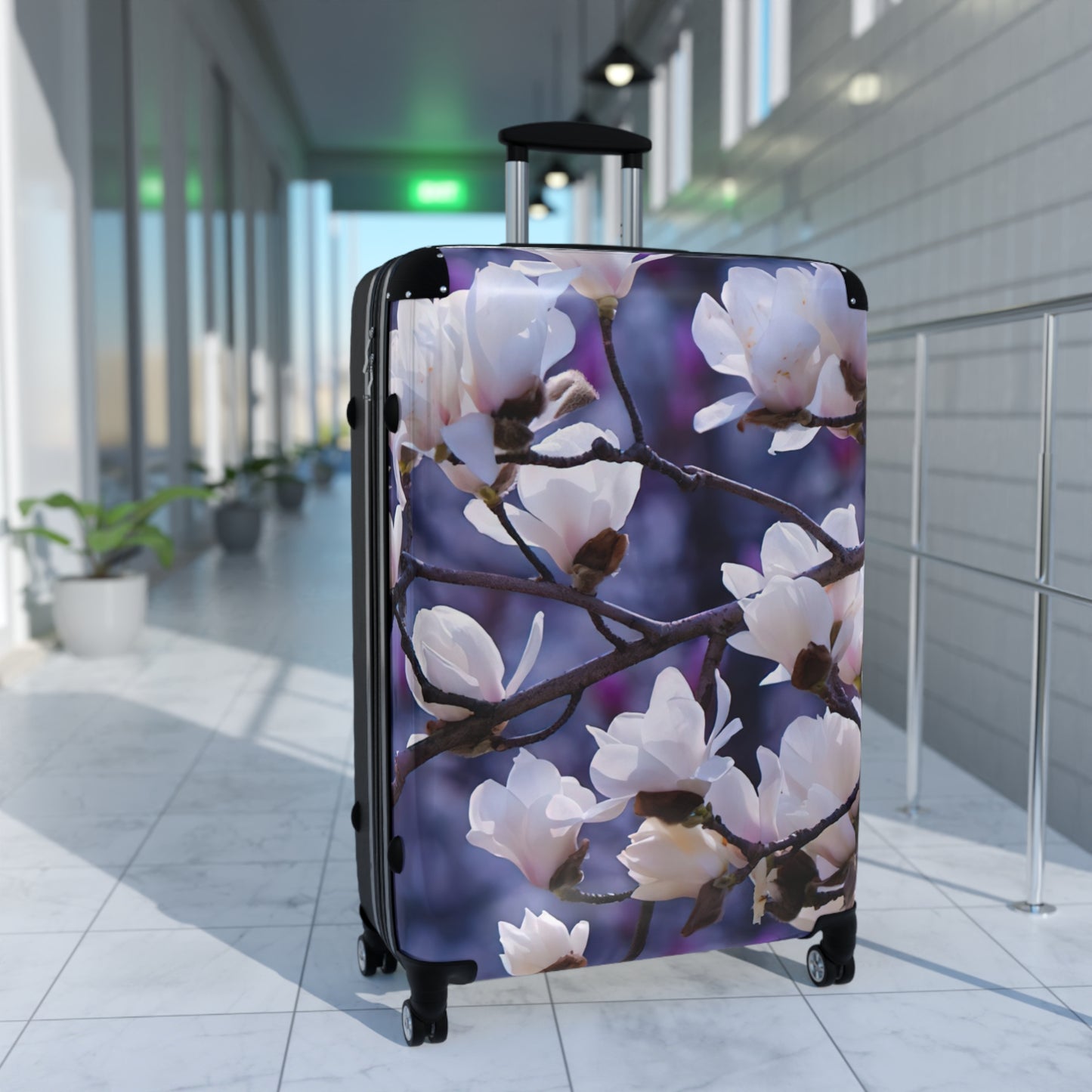 Nature Flowers Floral Sakura Aesthetic Art Carry-On Suitcase - Stylish Luggage for Travelers