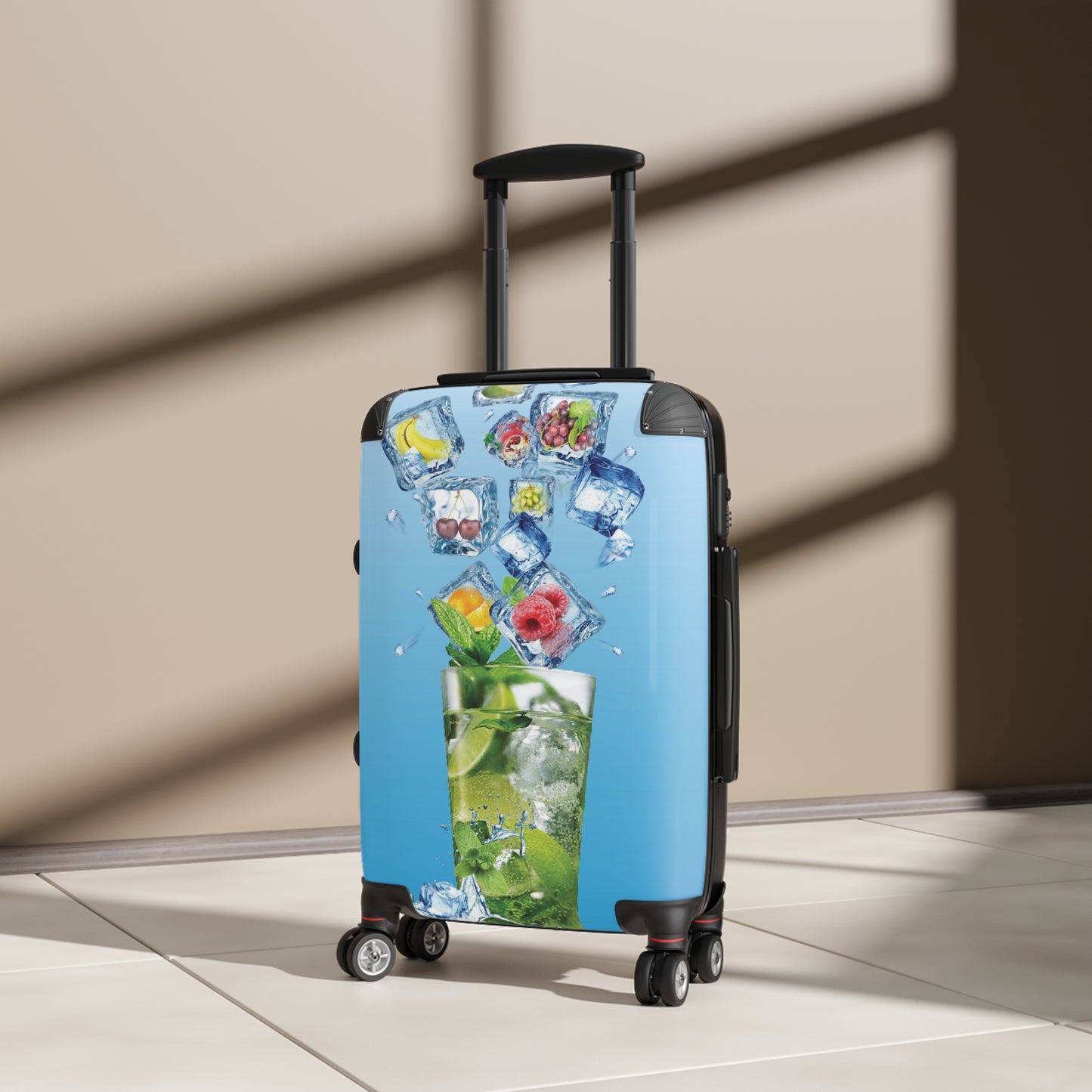 Nature Summer Element Ice Cube Art Carry-On Suitcase - Stylish Luggage for Travelers