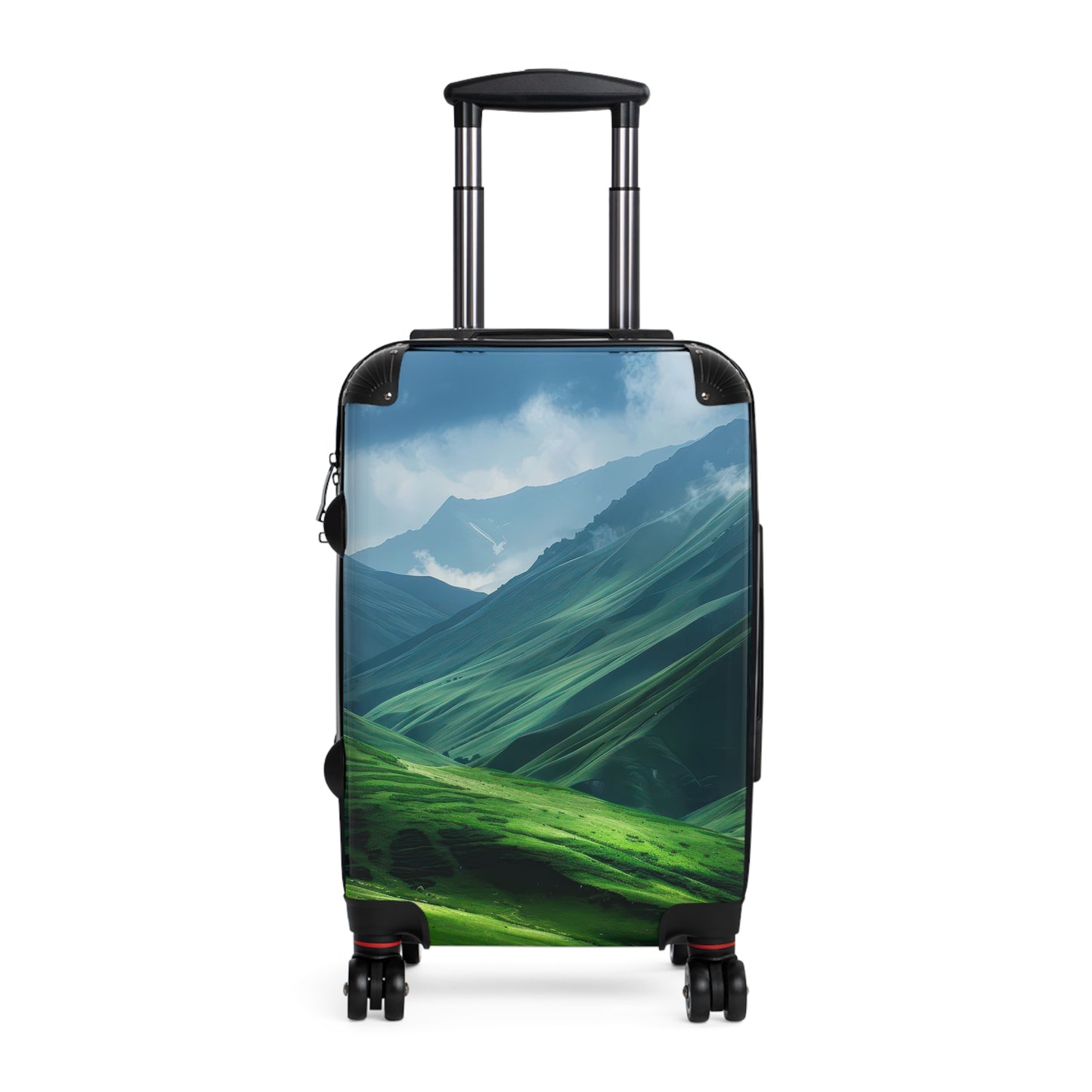 Nature Mountain Green Art Carry-On Suitcase - Stylish Luggage for Travelers